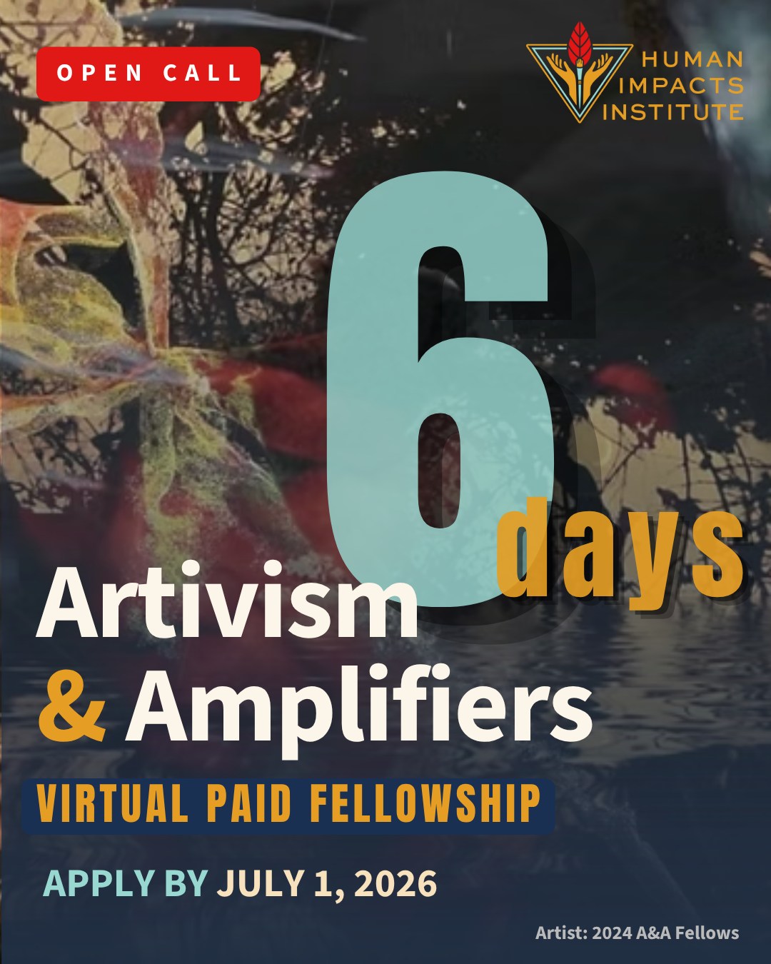 ⏳🌍 Only 6 Days Left to Apply: Artivism & Amplifiers Fellowship 2026
🔗 Link in bio for more information and to apply!
🚨 Application Deadline: July 1, 2026, at 9:00 AM GMT+2
We're seeking young climate changemakers from the Global North and Global South to join a paid, six-month virtual fellowship (September 2026–March 2027) focused on climate justice, intercultural collaboration, and creative storytelling.
Throughout the fellowship, participants will:
- Build meaningful partnerships across regions and cultures
- Deepen their understanding of climate science, policy, and advocacy
- Strengthen their skills in creative communications and storytelling
- Collaborate on climate action campaigns, installations, and exhibits with guidance from artists and creative professionals
- Showcase their work as part of the Creative Climate Awards 2027
#ClimateAction#OpenCall#ClimateActivism#CreativeActivism#ClimateFellowship#VirtualFellowship#Artivism#ClimateJustice#YouthClimateAction