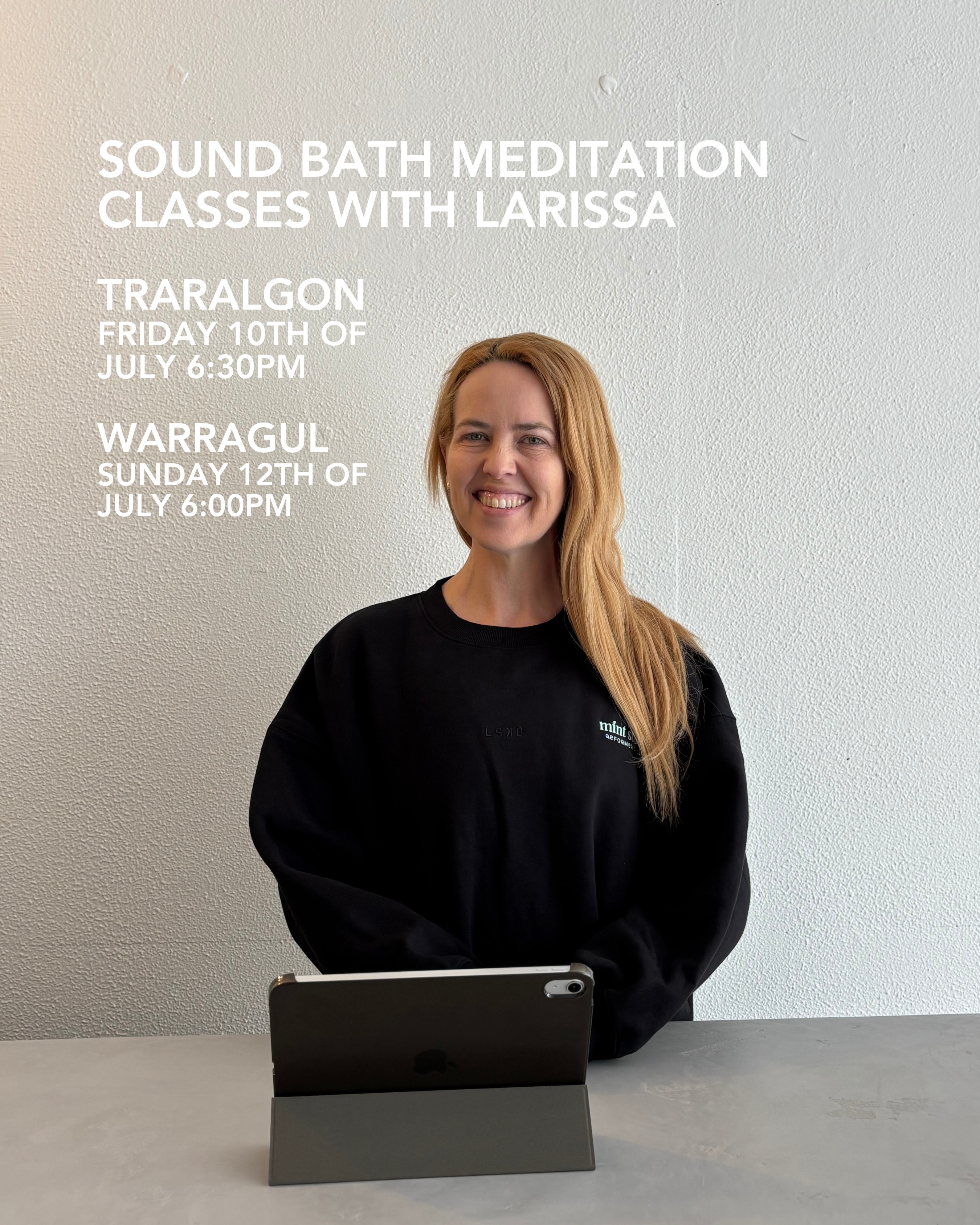 More special classes are on the schedule 😌 You can book in now for our Sound Baths with Larissa and Yoga Mat class with Meg 🤍 We absolutely love adding a little something extra to the schedule and are in awe of the team whenever they run these 🫶 Can’t wait to see you all there!!!