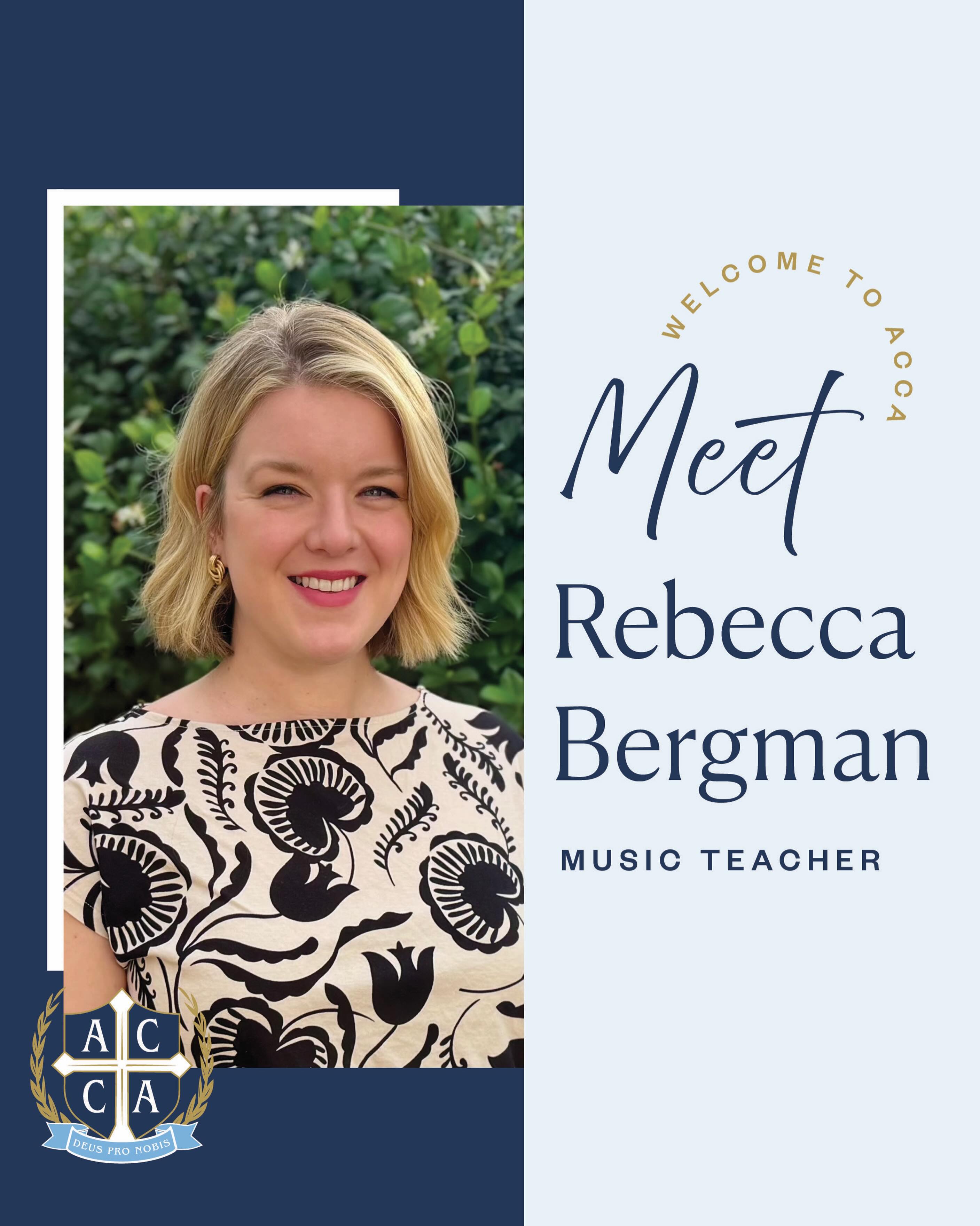 Welcome Mrs. Bergman, Music Teacher!
Mrs. Rebecca Bergman holds a Bachelor of Arts in Music with a concentration in Vocal Performance from Rollins College. With three years of private teaching experience, she brings a deep and genuine love for classical pedagogy to every lesson. Her approach is thoughtfully rooted in the Alexander Technique, which she delights in weaving into her instruction to develop well-rounded, confident musicians.
She has spent over a decade as an active and devoted member of both choir and praise team communities, serving 12 years before relocating to Virginia. During that time, she had the honor of singing with the prestigious Bach Festival Society in Winter Park, Florida for seven years.
She is driven by a deep calling to inspire the next generation of musicians, fostering their passion, creativity, and technical growth, while using their instruments as a vehicle with which to share the love and truth of Christ with those around them.
#classicalchristianeducation #classicalchristianschool #truthgoodnessbeauty #alexandriava