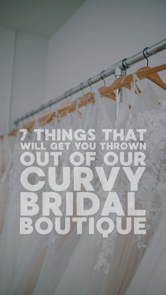 Bad behaviour will not be tolerated under our roof 🚫
Not that we've ever ACTUALLY had to throw anyone out 😏 but if we did, this would be why...
1. Fatshaming the bride 🙅♀️
Yes, it does actually happen. Yes, it's mam, sisters, aunties, friends - the whole lot. Our opinion? Just leave those people at home! BUT if you do bring them, be prepared for them to be put in their place.
2. Trying to control the appointment 🫣
Your bride has chosen to come to a boutique over an outlet for a reason - us! The experience we can give her is TOTALLY different to any other shopping trip, but we can't do that if you think you're the one running the show. Relax, and let us do what we do best.
3. Asking about sizes 😐
Bridal sizing is HORRENDOUS. We'll never tell you (or your entourage) what size you're wearing, and your mam asking us 17 times is not the girls girl move she thinks it is.
4. Telling the bride what she "can" and "can't" wear 🚫
Bonus points if its based on the shitty fashion rules we got taught in the 90s.
Wear. The. Damn. Dress.
5. Laughing at the bride - not with her 🤢
Occasionally we'll all have a laugh at how a dress looks or something the bride has done... but ONLY if the bride is in on the joke.
6. Negative self-talk 🫠
Yep, this one is for the brides! We love you to be honest about how you're feeling, but we're also not going to stand there listening to you slag yourself off! If you wouldn't say it about your best friend, we dont want to hear you say it about yourself either.
7. Settling 😭
Okay so this one won't get you kicked out - but we've made it our mission for 6 years that no bride will ever come into our boutique and have to settle for a dress that isn't perfect. You deserve perfection and we're here to help you find it 🙌
#curvybridalboutique #curvyweddingdresses #plussizebrides #plussizeweddinggown #plussizebridalboutique