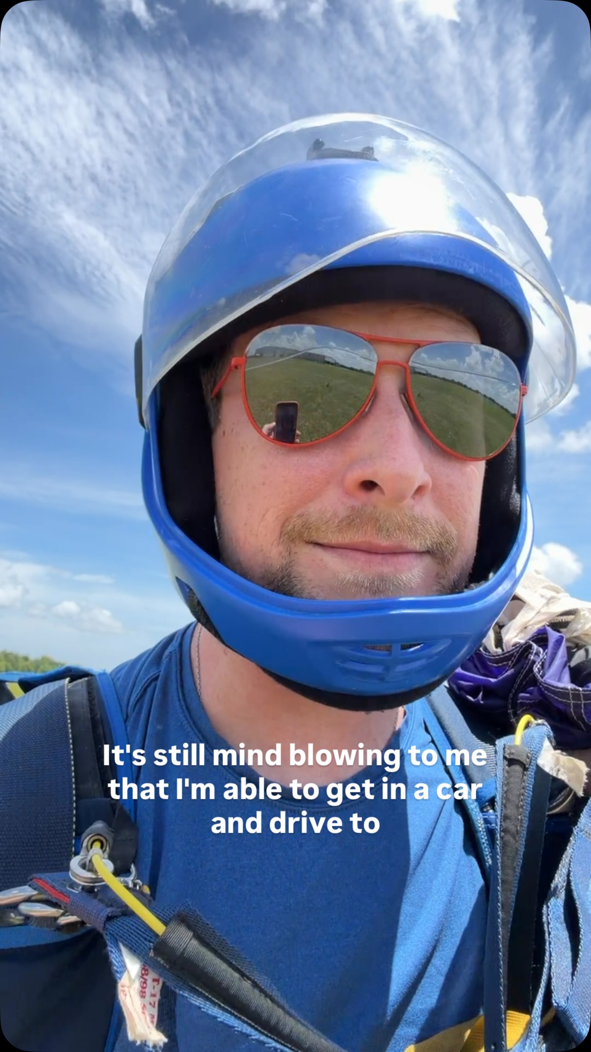 Sky therapy is underrated. Jump first ask questions later. @skydivespaceland_houston