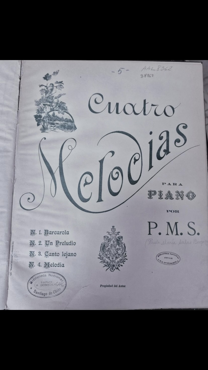 Julio comienza con una gran noticia para nuestra @factoria.musical, en solo dos semanas comienza la grabación de “Chilenas al Piano”, en la Usach. Un disco que busca rescatar y difundir la obra de compositoras chilenas del siglo XIX
Una de ellas es Paula María Salas Bórquez (18¿?–1941), quien publicó Cuatro melodías para piano: Barcarola, Un preludio, Canto lejano y Melodía. Aunque sus obras circularon públicamente, durante años su identidad permaneció parcialmente oculta, ya que firmaba únicamente con las iniciales P.M.S.B.
El viernes pasado, la pianista Rosa Vergara, Directora Ejecutiva de la Fundación, interpretó estas cuatro melodías en la ceremonia de acreditación del Hospital Exequiel González Cortés.
Muy pronto, estas obras también quedarán registradas en el disco Chilenas al Piano, para seguir acercando al público el valioso legado de las compositoras chilenas.
* Disco: “Chilenas al piano: músicas camino al centenario”
@aula.records
Investigador: @alvarob_24
Arte disco: @majevalenz
Pianista: Rosa Vergara
Proyecto financiado por el Fondo para el Fomento de la Música Nacional. Disco Convocatoria 2026 Folio 811475