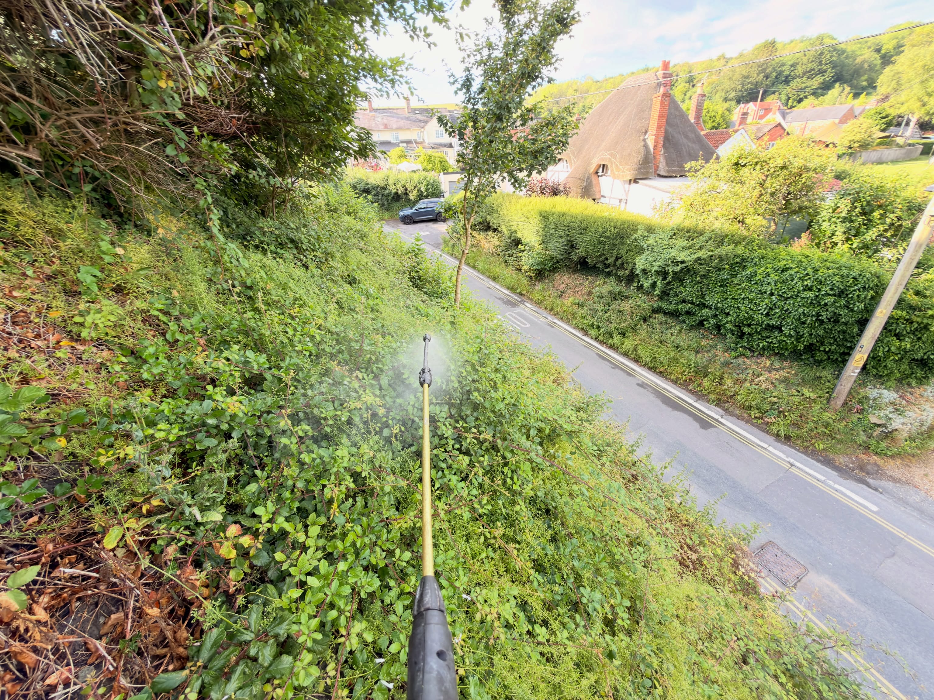 Keeping the brambles under control! 🌿💪
This property has a large roadside bank running alongside the house, and it’s an area we’ve been looking after for couple of years now.
A few years ago, we completely cleared the bank, removing dense brambles and overgrown vegetation to bring the area back under control 🌱✂️ Since then, we’ve returned regularly to keep it maintained and stop the brambles from taking over again.
On this visit, we carried out a targeted weed treatment to control the brambles and prevent them from spreading 🌿💦 Regular management like this is far more effective than letting them become established again, helping to keep the bank tidy, safe, and much easier to maintain year after year.
Brambles grow incredibly quickly, especially during the warmer months, so staying ahead of them is the key 👌
Need help tackling overgrown banks, brambles, or invasive vegetation? We’d be happy to help! 👇
M.J.B Group Ltd
Tree & Garden 🌿
📱 01225 - 941139
📧 info@mjbgroup.co.uk
💻 www.mjbgroup.co.uk
#weedcontrol #bramblecontrol #gardenmaintenance #groundsmaintenance #landscapinguk