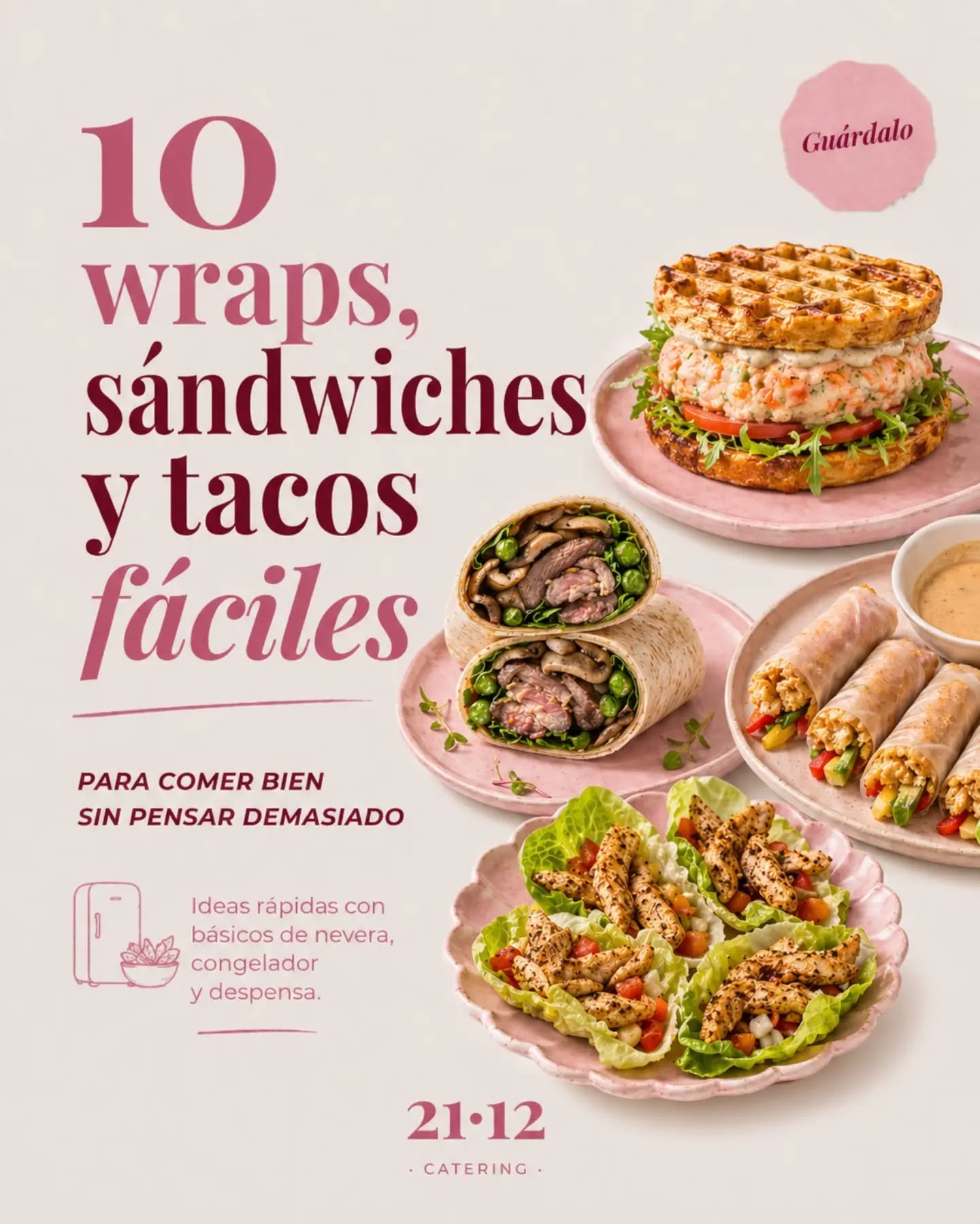 Después de la guía de picoteo para ver el partido, seguimos con ideas fáciles para resolver cenas de verano sin complicarte la vida ⚽🌿
Porque hay días en los que no quieres cocinar “en serio”, pero tampoco quieres acabar cenando cualquier cosa. Días de playa, piscina, invitados improvisados, niños entrando y saliendo, cenas en la terraza o esa frase tan peligrosa de: “¿nos vemos en casa y picamos algo?” 😅
Y aquí los wraps 🌯, tacos 🌮 y sándwiches 🥪 son salvavidas.
La clave no está en hacer algo complicadísimo. Está en tener una base fácil 🍞, algo de proteína 🍗, algo fresco, una salsa rica y un detalle que lo haga diferente.
En este carrusel te dejo 10 ideas para combinar con básicos de nevera, congelador y despensa:
🥪 sándwiches fáciles
🌯 wraps rápidos
🌮 tacos diferentes
🥬 bases más ligeras
🍗 rellenos con pollo, salmón, langostinos, verduras o lo que tengas a mano
Y te dejo también una base casera que funciona genial:
Base de wrap de zanahoria, huevo y queso 🥕
Para 1 wrap:
1 zanahoria rallada
1 huevo
25-30 g de queso rallado
Sal, pimienta, ajo en polvo y cebolla en polvo
Mezcla todo en un bol hasta que quede bien integrado. Extiende la mezcla finita sobre papel de horno y cocínala en sandwichera, sartén o airfryer hasta que esté cuajada y doradita.
Déjala reposar un par de minutos antes de despegarla para que no se rompa.
Puedes rellenarla con pavo o pollo, rúcula, tomate, aguacate y una salsa rápida de yogur, mostaza y limón ✨
Mi truco 💡: no hace falta hacerlo todo desde cero. Puedes usar panes, wraps o bases compradas y currarte solo el relleno o la salsa. Ahí está la diferencia entre “he puesto cualquier cosa” y “qué rico todo”.
Guárdate estas 10 ideas para esos días en los que quieres cenar rico, fácil y sin pasarte la tarde en la cocina.
Y si quieres parte 2 con más bases caseras, más rellenos y combinaciones para no repetir siempre lo mismo, déjame un “BASES” en comentarios 🤍
#cenasdeverano #ideasparainvitar #cateringmadrid