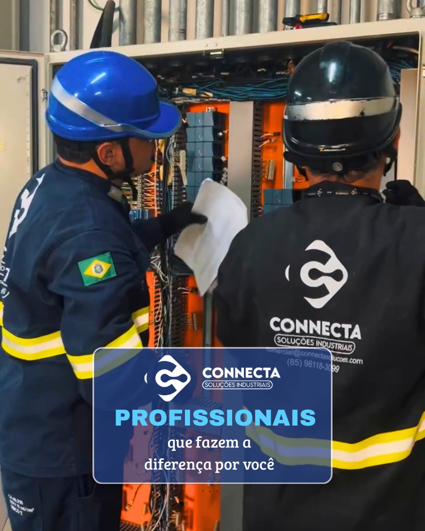 Por trás de cada projeto bem executado, existem profissionais comprometidos com a excelência. ⚡
Na Connecta Soluções, cada instalação, inspeção e comissionamento é realizada com atenção aos detalhes, segurança e qualidade, garantindo resultados confiáveis para nossos clientes.
🔹 Equipe qualificada
🔹 Segurança em primeiro lugar
🔹 Compromisso com a excelência
Connecta Soluções Industriais — conectando eficiência, segurança e resultados.
📞 (85) 3114-4746
📱 (85) 99149-5153
#connectasoluções #automacaoindustrial #paineiseletricos #manutençãoindustrial #engenharia