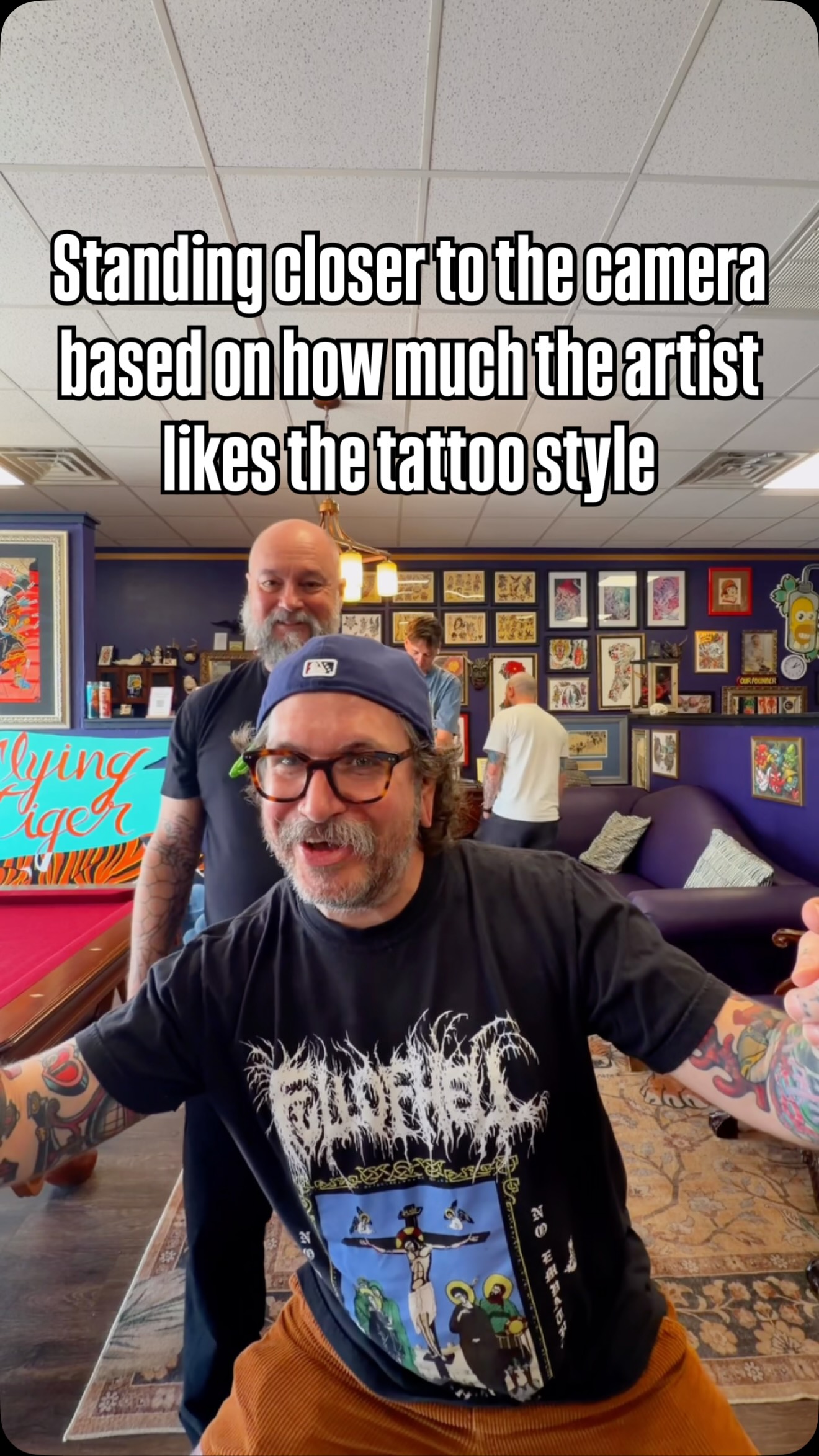 POV: The closer they stand to the camera, the more they love the tattoo style. 😂 Which artist are you? 👀🔥
•
•
•
•
•
•
#TattooTok #TattooArtist #TattooLife #TattooStudio #InkLife TattooHumor TattooMemes ArtistLife TattooCommunity TattooReel InkAddict AustinTattoo TexasTattoo Trending FYP ViralReels ExplorePage ForYou ReelsInstagram TattooLovers