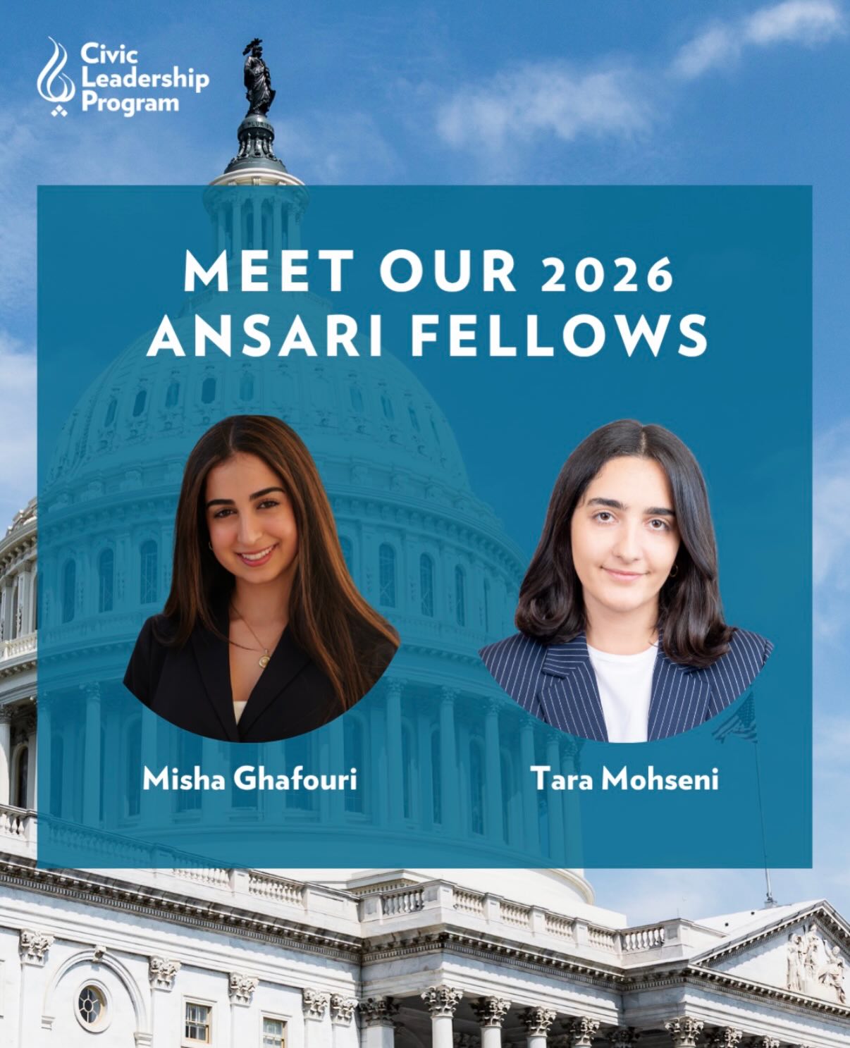 PAAIA is excited to announce our 2026 Ansari Fellows: Misha Ghafouri and Tara Mohseni! PAAIA continues its commitment to providing resources for Iranian-Americans interested in government and public policy and congratulates these emerging civic leaders.