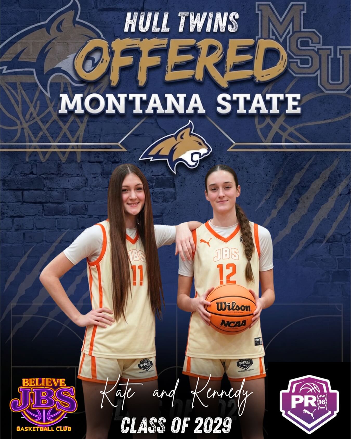 Congratulations to the Hull Twins on securing another D1 offer - this time from Montana State University!
A huge thank you to Head Coach Tricia Binford and Assistant Coach Sunny Smallwood for their belief in them and for extending this incredible opportunity!
The future is bright and the journey continues!
Just Believe..🏀🔥