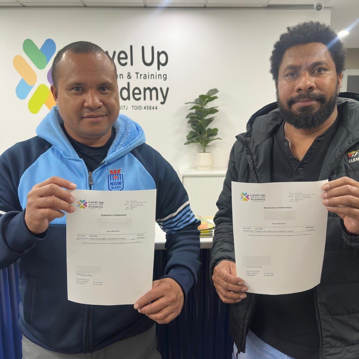 Better together! 🏗️👥 There's nothing better than hitting the job site with a mate, and these two are officially ready to go after finishing their White Card training today!
Fast, stress-free, and fully certified. That's the Level Up way. 🚀
📲 DM us to book your spot now! Don't wait to start earning.
#studentsuccess #whitecard #melbourne #melbournejobs #constructionjobs #levelupacademy #tradecoursesaustralia