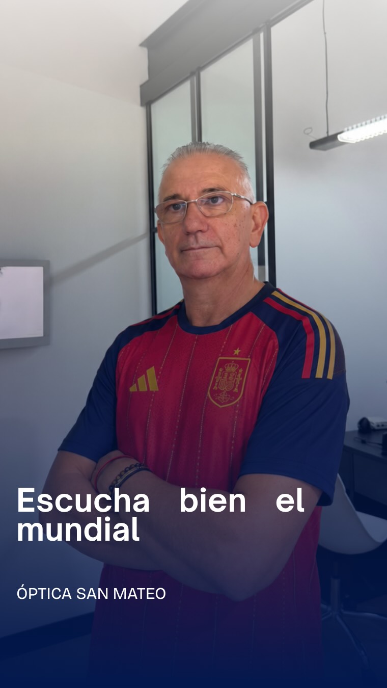 ⚽ Hoy hay partido… ¿lo vas a escuchar bien?🇪🇸
La emoción del Mundial no solo se vive con los ojos:
también con cada grito, cada comentario y cada celebración.
En Óptica San Mateo te ayudamos a escuchar mejor para que no te pierdas nada: ni el ambiente, ni la jugada, ni el “¡goooool!” que todos esperan.
👂 Ven a revisar tu audición y descubre cómo unos audífonos pueden cambiar la forma en la que vives cada momento.
📍Óptica San Mateo
Escúchalo mejor. Vívelo mejor.