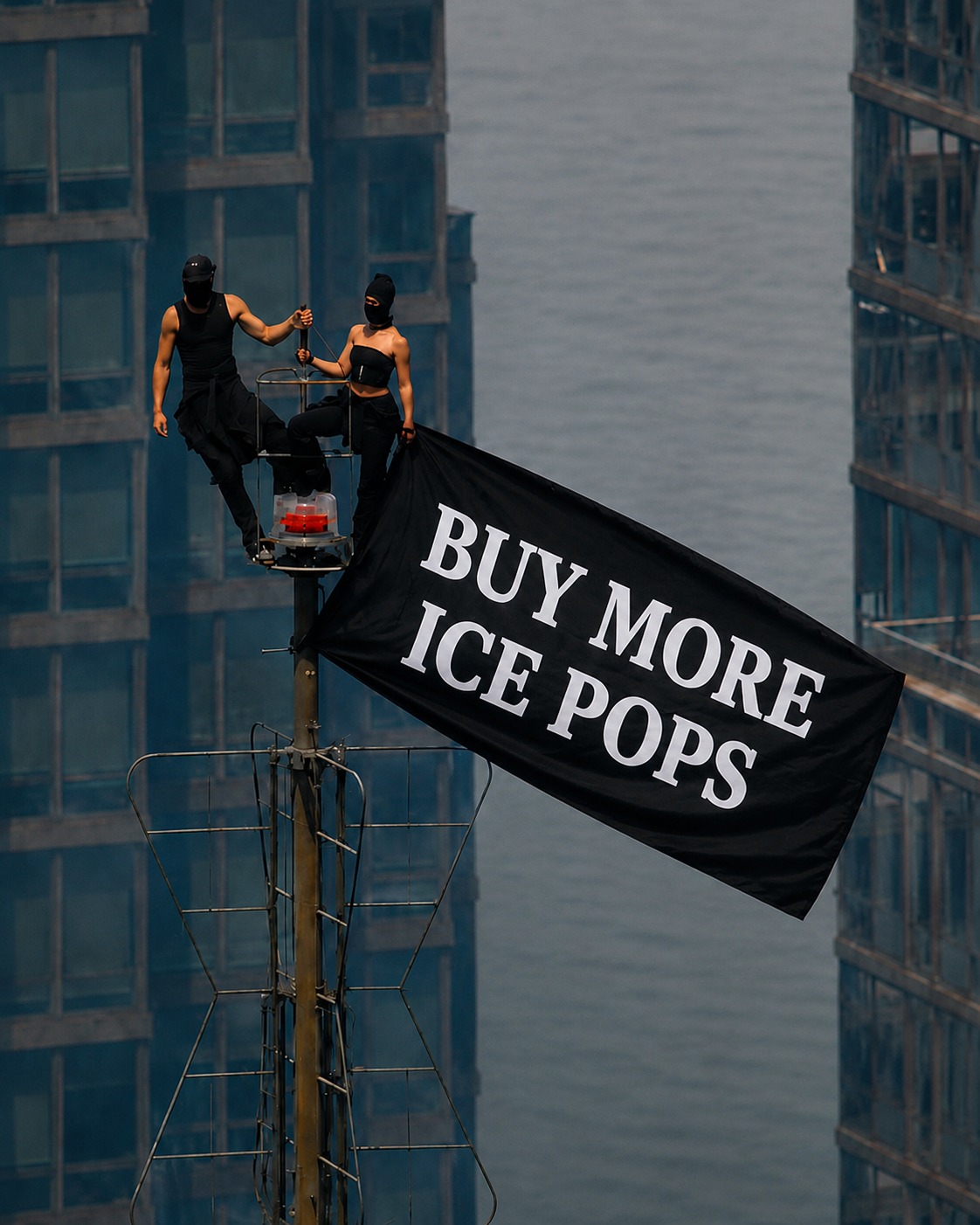 A message so important you need to scale a building to make your point!
#icepops #summer