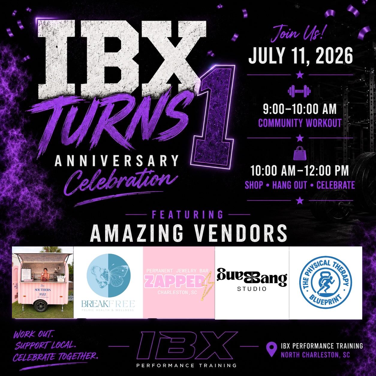 • ONE YEAR PARTY: July 11th •
9-10am community sweat
10am-12pm vendors and hang out
RSVP LINK IN BIO
See you there 💜