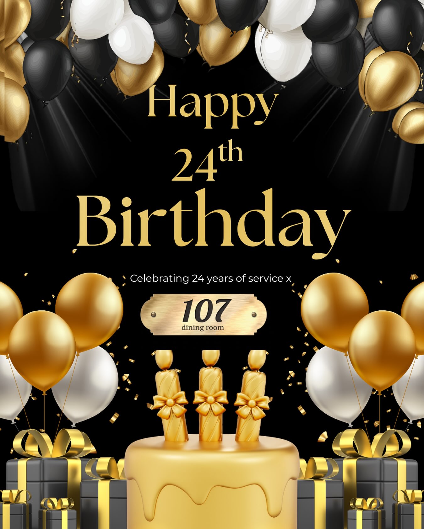🎉 Happy 24th Birthday to us! 🥂
Today we’re celebrating 24 incredible years of 107 Dining Room. From the day we opened our doors in 2002, we’ve been lucky enough to share so many special moments with our amazing customers.
To everyone who has dined with us, celebrated milestones, recommended us to friends, and supported us over the years – thank you. Your loyalty means the world to us, and we wouldn’t be here without you.
A huge thank you also to our fantastic team, past and present, whose hard work and passion have made 107 what it is today.
Here’s to 24 wonderful years, and to many more memories, great food, and celebrations to come. 🥂❤️
With love,
The 107 Dining Room Team
#107DiningRoom #HappyBirthdayToUs #24Years #ThankYou #Heswall