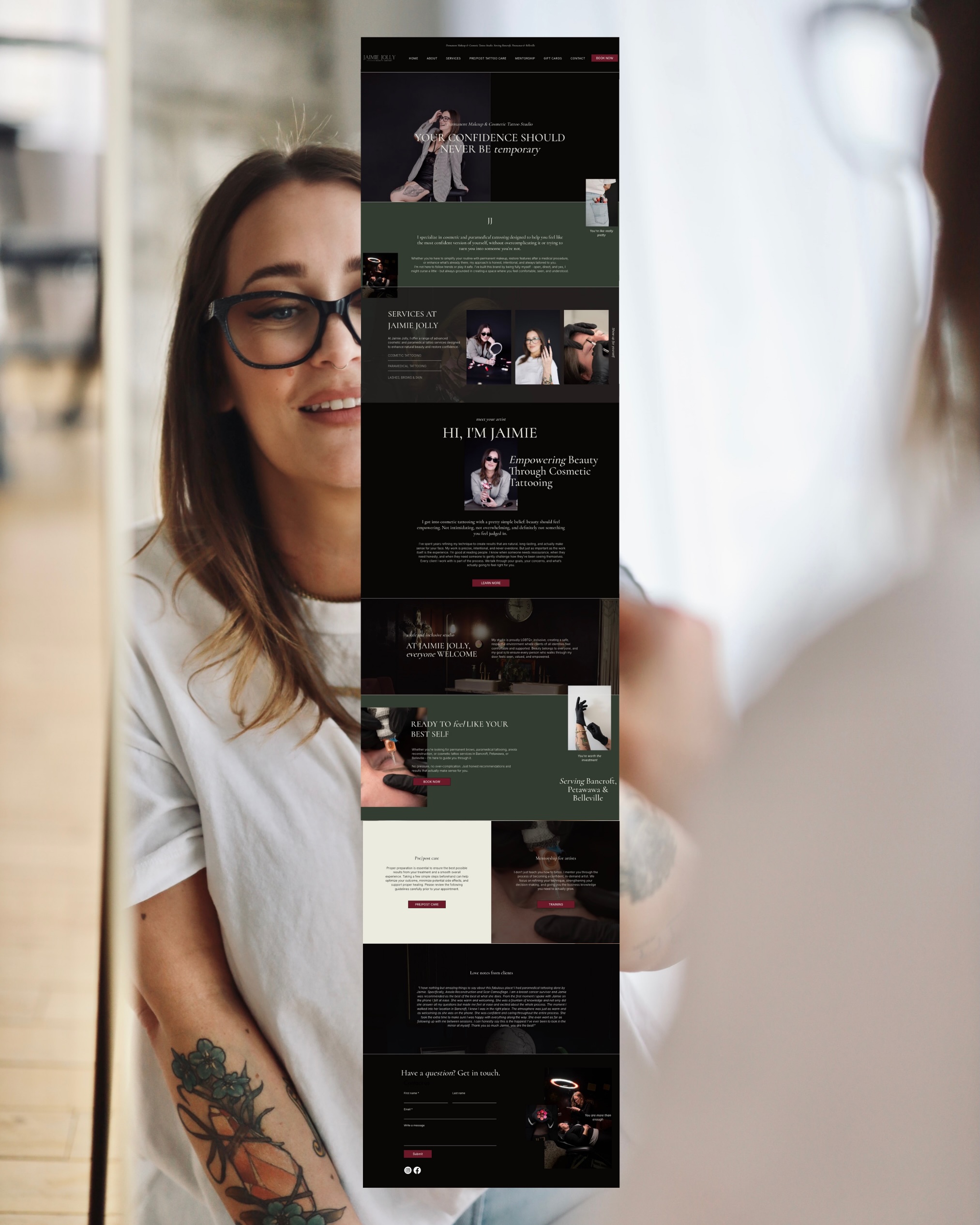 Almost ready to launch this beauty... 🖤
Everyone always asks us for bright, airy, minimalist websites, so when Jaimie came to us with a vision for something dark, moody, and unapologetically bold, we couldn’t wait to bring it to life.
A beautiful website is only half the story. Behind the design is a strategic foundation built to work for your business. From intuitive navigation and thoughtfully organized content to SEO-focused copy that helps you get found online, every page was intentionally designed with both your audience and search engines in mind.
We can’t wait to share the final reveal. 👀
Thinking your website might be holding your business back? Whether you’re starting from scratch or ready for a complete refresh, we’ll create a website that not only looks incredible but is built to attract, engage, and convert your ideal clients.
Ready for a website that works as hard as you do? Let’s chat. ✨