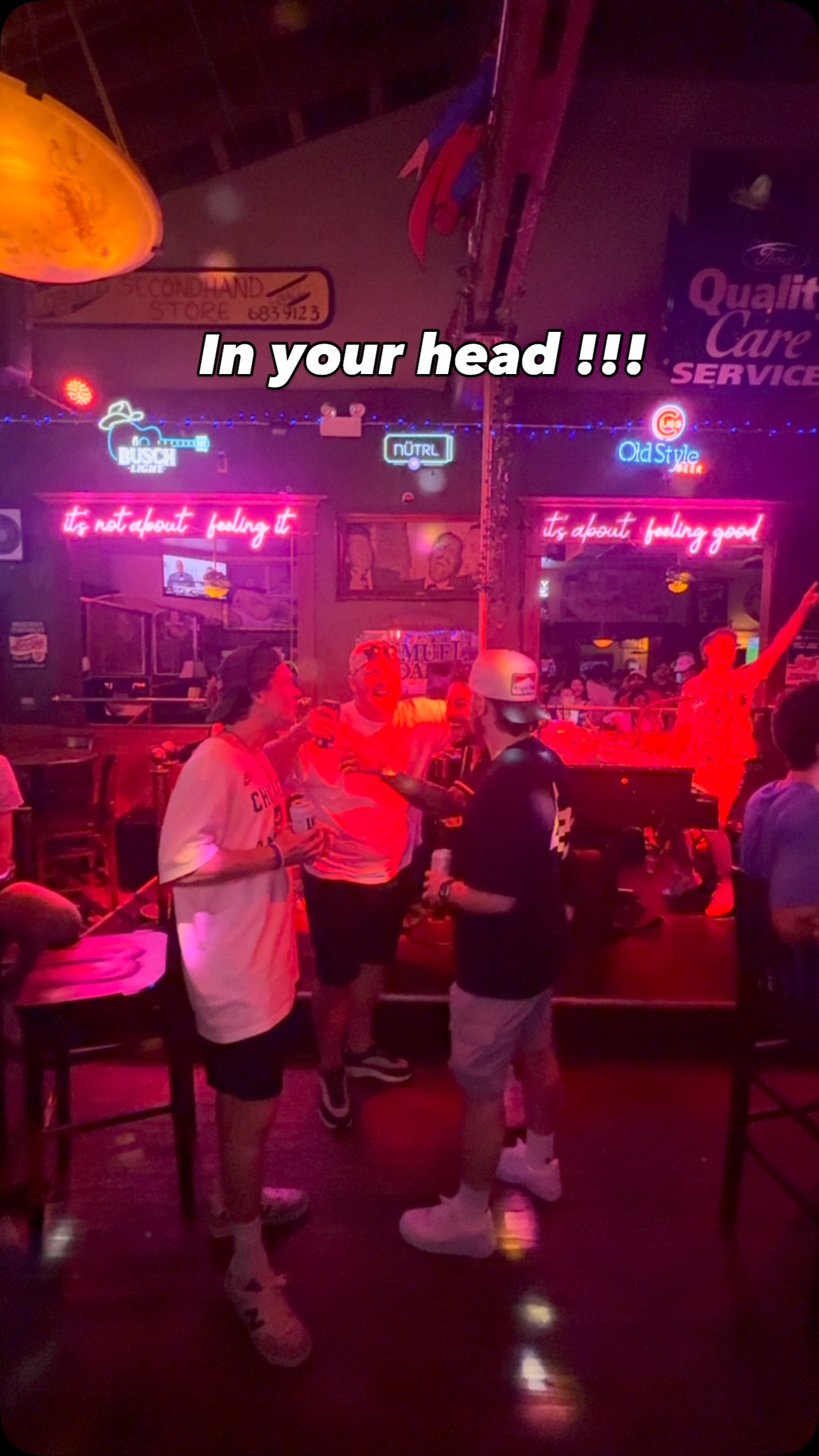 He’s in your head even from @sluggersbar in Chicago! #hockeyisfamily #effingterrible #bemoredragon