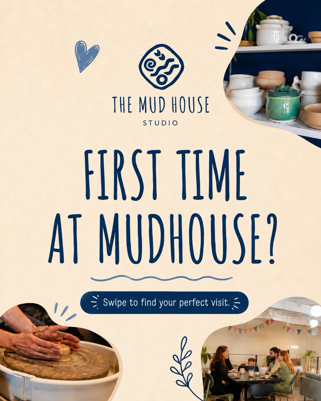First time at Mudhouse? 👀
Swipe through to discover what to expect—from the space and the vibe to the experience that keeps people coming back. Whether you’re here to create, unwind, or try something new, we’ve got a spot waiting for you.
See you at Mudhouse. 🤎✨
#MudhouseDubai #DubaiPottery #PotteryStudio #DubaiWorkshops #CreativeDubai
Ceramics
Handmade
ClayArt
DubaiExperience
