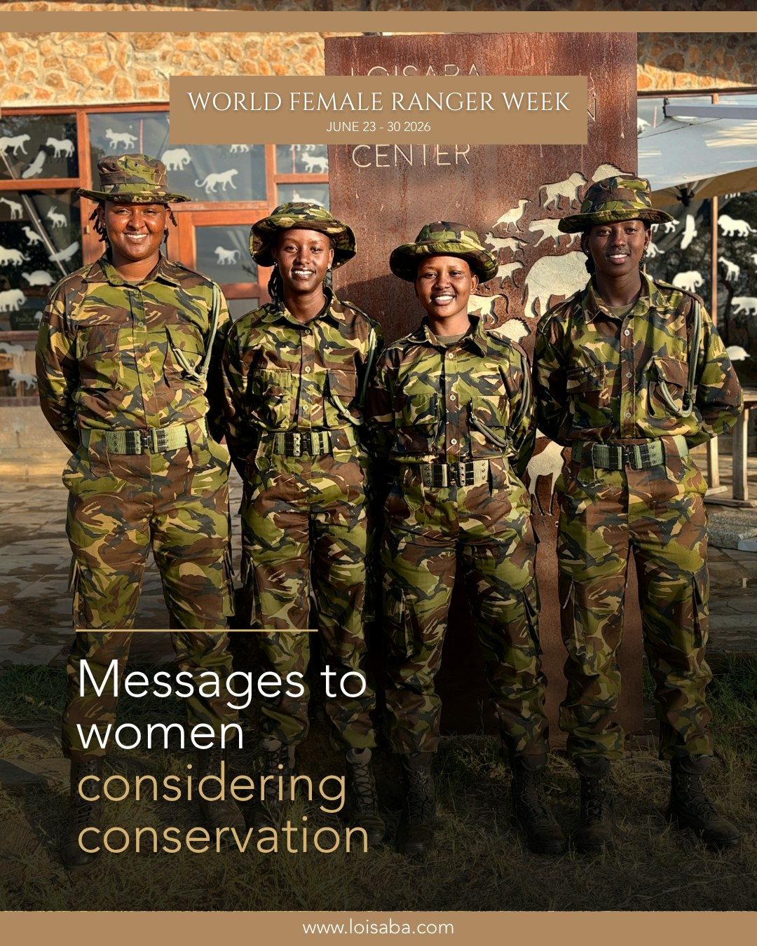 This week, four of Loisaba’s female rangers shared their stories. What connects them: all grew up in the communities that surround this conservancy. All chose conservation because of what they saw Loisaba do. All are now part of protecting the same landscape. Dora monitors Loisaba’s rhino population. Catherine coordinates the comms that keep field teams safe. Jane and Jackline deploy with the K9 unit that helps protect both wildlife and community property. Conservation works when women are part of it at every level. At Loisaba, they always have been.
Read all four ranger stories in our latest blog post (www.loisaba.com/blog)
@worldfemalerangerweek #WorldFemaleRangerWeek #AlliesInAction #FemaleRangers #WomenInConservation #Loisaba #Laikipia #Kenya