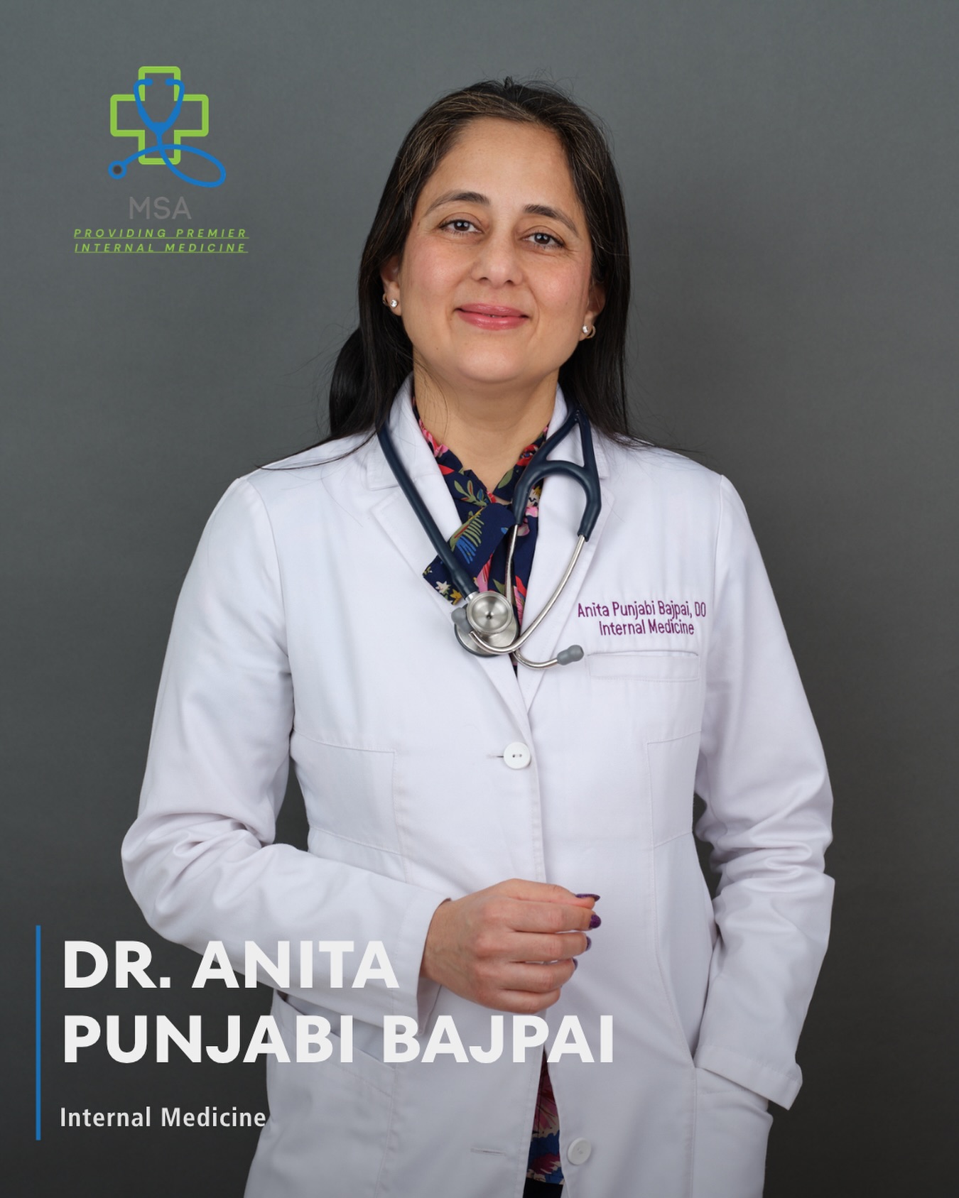 Provider Spotlight | Anita Punjabi Bajpai, DO
Internal Medicine
Board-certified in Internal Medicine and Obesity Medicine, Dr. Anita Punjabi brings a modern, personalized approach to care at MSA Dallas. She is passionate about helping patients improve their health through education, prevention, and sustainable lifestyle changes that feel realistic in everyday life. Her work is grounded in both evidence and empathy, with a strong focus on helping patients move forward in ways that last.
Better health is often built through small, sustainable steps over time. Learn more about MSA Dallas and our care team at msadallas.com
#MSADallas #InternalMedicine #DallasDoctors #DallasMedical #PrimaryCareDoctorDallas