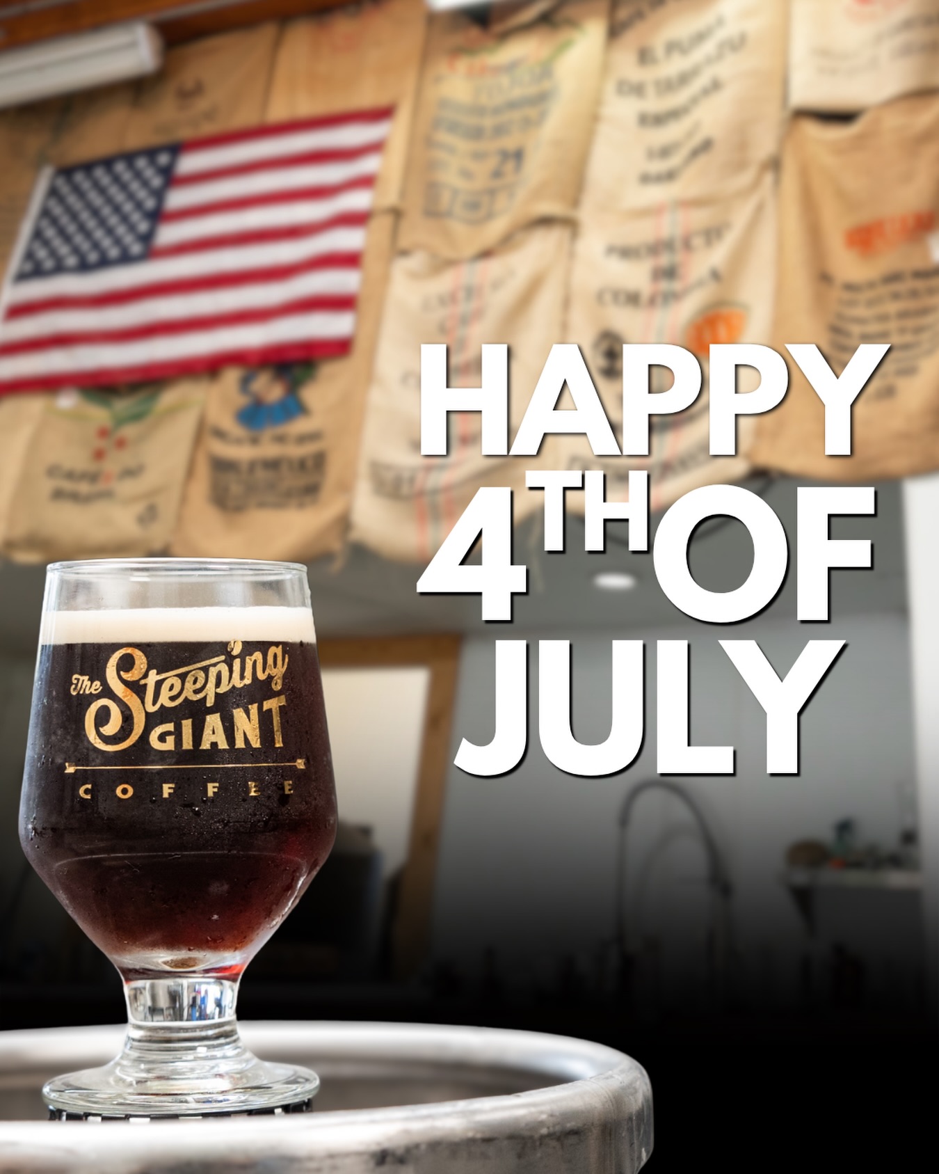 Raise a glass to freedom. 🇺🇸
Happy 4th of July! Enjoy the weekend, stay cool, and we’ll be ready with fresh nitro cold brew when it’s time to get back to business.
#coldbrew #nitrocoldbrewcoffee #steepinggiant #supportlocal #sandiegocoffee