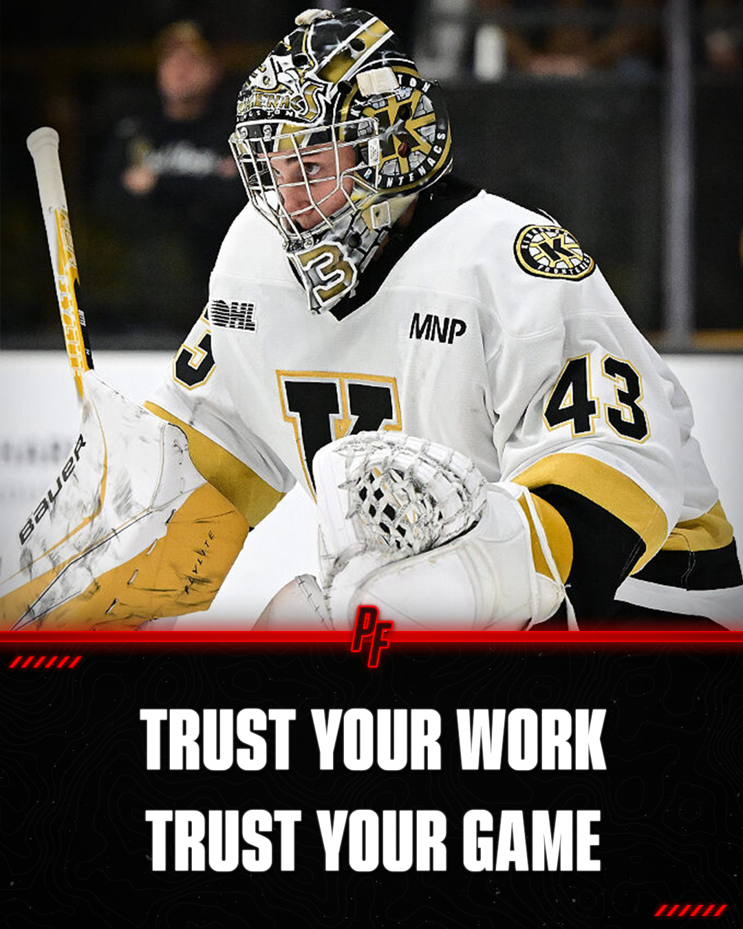 When you've put in the reps, the preparation, and the mental work, there's nothing left to do but let it go and play free.
You are a powerful and confident goalie. Trust it. 🧠
#PeteFry #GoalieMindset