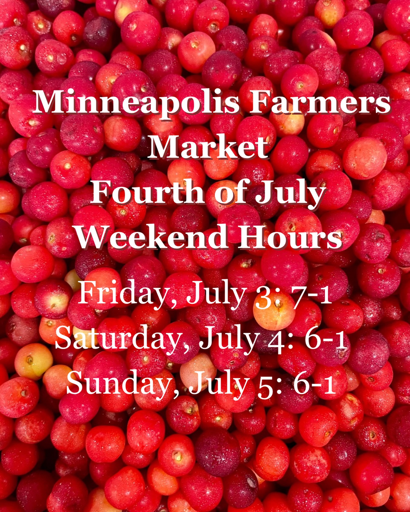 We’re open regular hours this holiday weekend! Visitors can expect a smaller group of vendors since some folks are off to celebrate the holiday, but still plenty of options to browse & fuel your weekend plans. 🎆