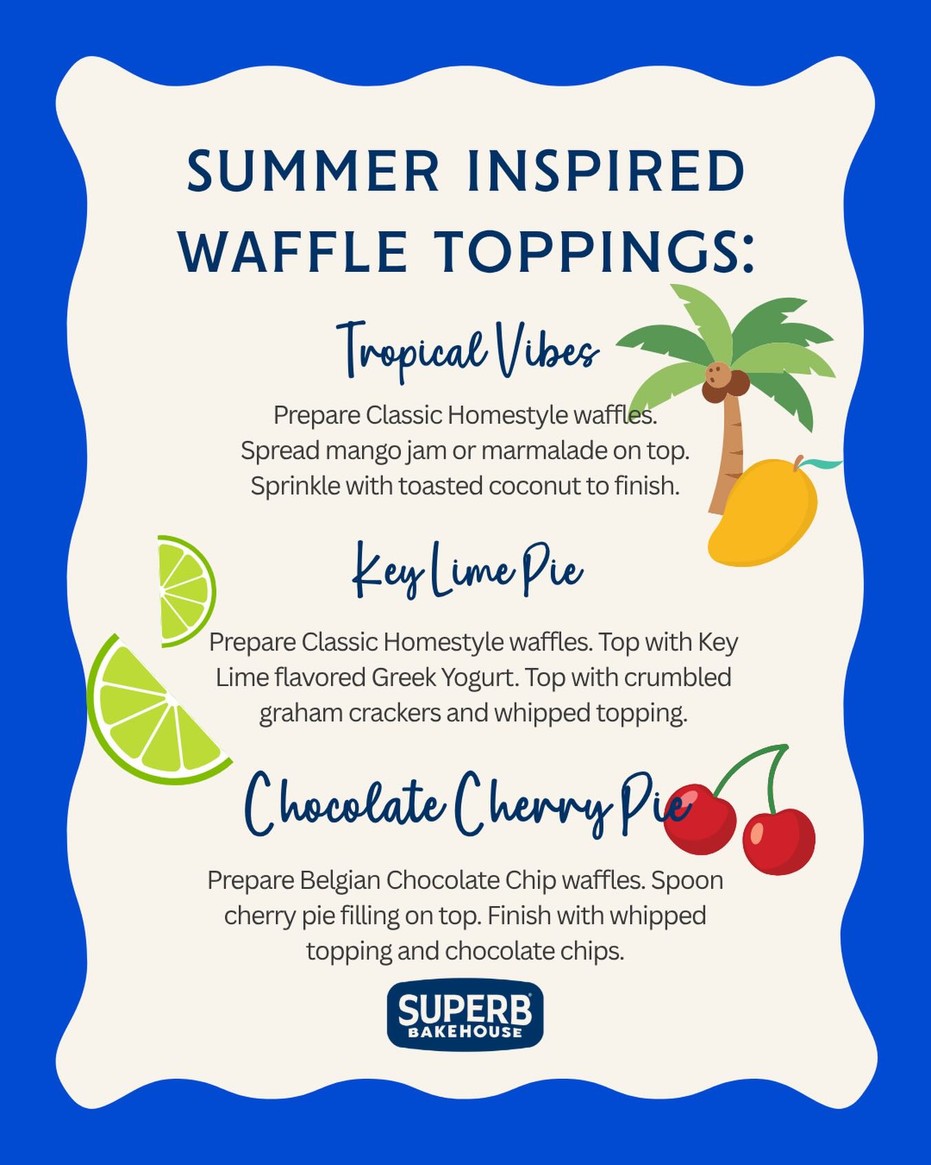 Your summer waffle era starts now. ☀️🧇 Which one are you trying first?