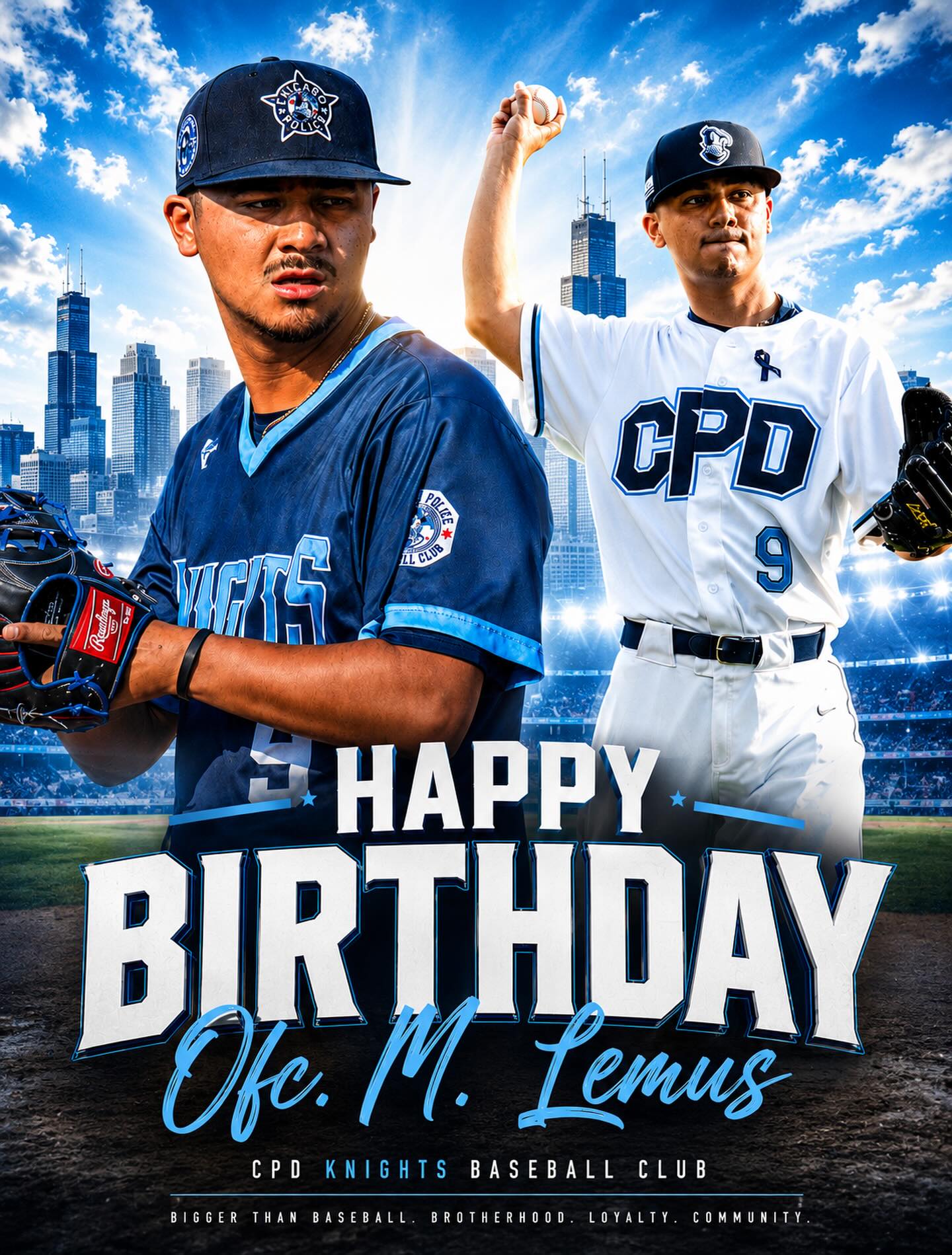 HBD To our brother, Ofc. M. Lemus!
Enjoy your day and stay safe. 🙏🏼⚾️🎂