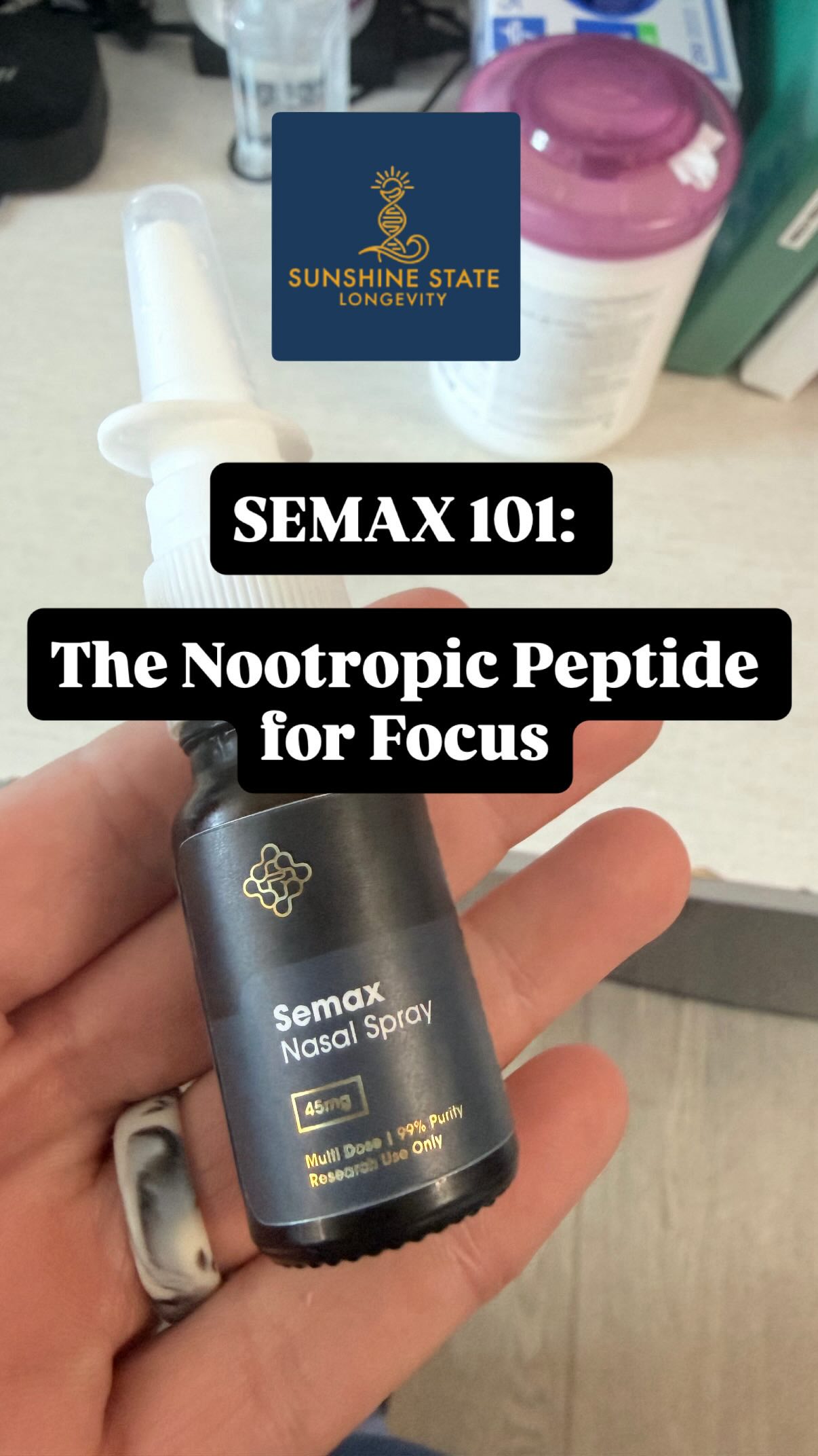 Letâs talk about Semax!
It is a synthetic peptide originally developed in Russia, derived from a fragment of ACTH (adrenocorticotropic hormone) â but it doesnât act like a stress hormone. Instead, itâs been studied for its effects on the brainâs BDNF (brain-derived neurotrophic factor) and dopamine pathways.
What that means in practice:
đč Enhanced focus and mental clarity
đč Support for memory and learning
đč Potential neuroprotective effects
đč Mood support, without the jitter of stimulants
Itâs typically administered intranasally, making it one of the more convenient peptides in a cognitive optimization stack.
This isnât a âmagic pillâ â itâs a tool. Like anything in longevity medicine, it works best layered on a foundation of sleep, training, and nutrition.
As a girl reliant on medication for ADHD, this addition has been a game changer.
đ© Curious if Semax (or another peptide) fits your protocol? Link in bio to book a consult.
Educational content only â not medical advice. Talk to a licensed provider before starting any peptide protocol.
#peptides #longevity #biohacking #ADHD