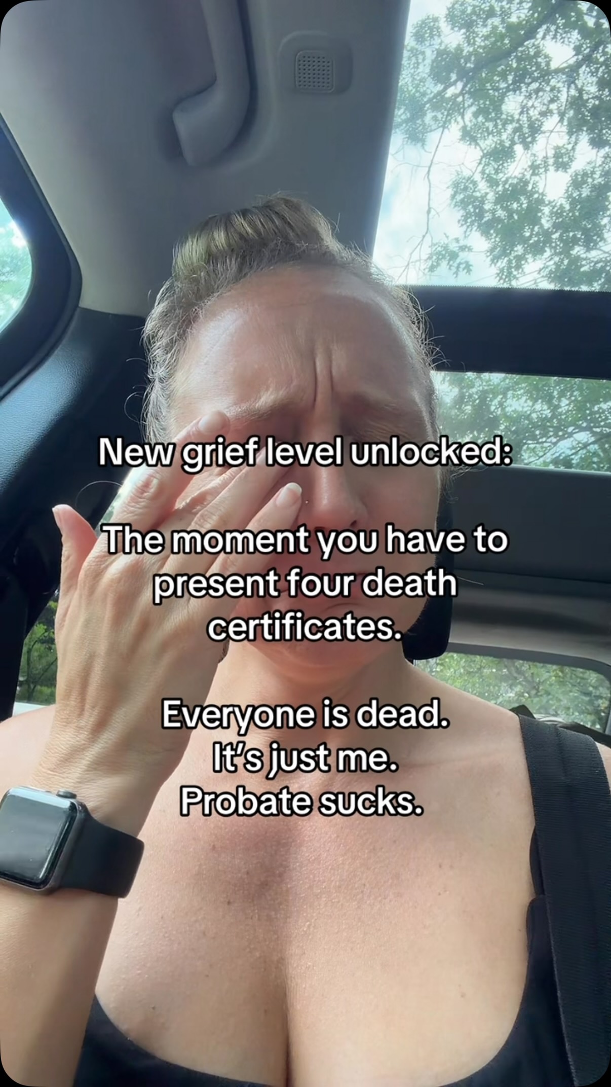 Surviving probate is next level grief. Gangster level, baby.
Hugs to everyone doing this shit alone.
Ps: I feel like I need to make this disclaimer, parents divorced forever ago. My dad’s immediate family and my dad are all passed. And it’s just me. I still have my mom and her mother. I don’t know why I felt the need to clarify that. But thanks for the love. This is so much.
#single #childfree #childfreebychoice #grief #probate