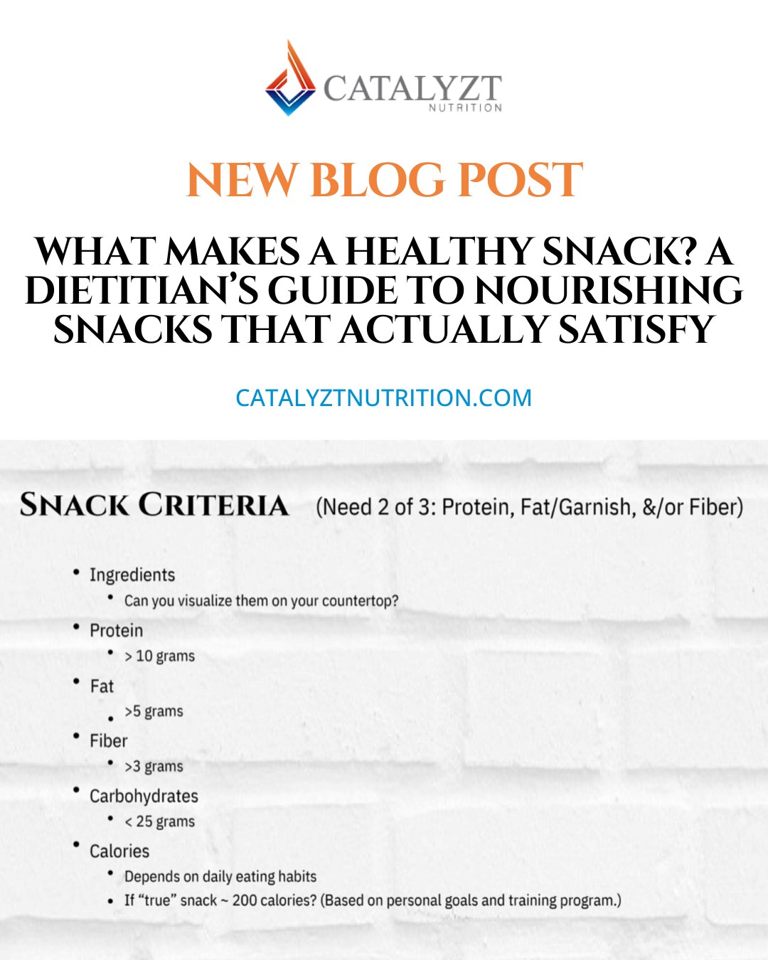 Snacking isn’t the issue. Unbalanced snacking is. A snack should help you feel more stable, more focused, and more supported- not leave you hungrier an hour later.
There’s a simple way to build snacks that actually do that, and we laid it out in our newest blog.
If your energy feels inconsistent, this is a good place to start. Read it, then come try options that are already built for you.
🔗 Link in bio to read the full blog
📍 And be sure to stop by Catalyzt Nutrition to grab the best food fuel in-cafe
#HealthySnacks #BloodSugarBalance #VBNutrition #EatSmarter #FuelWithPurpose