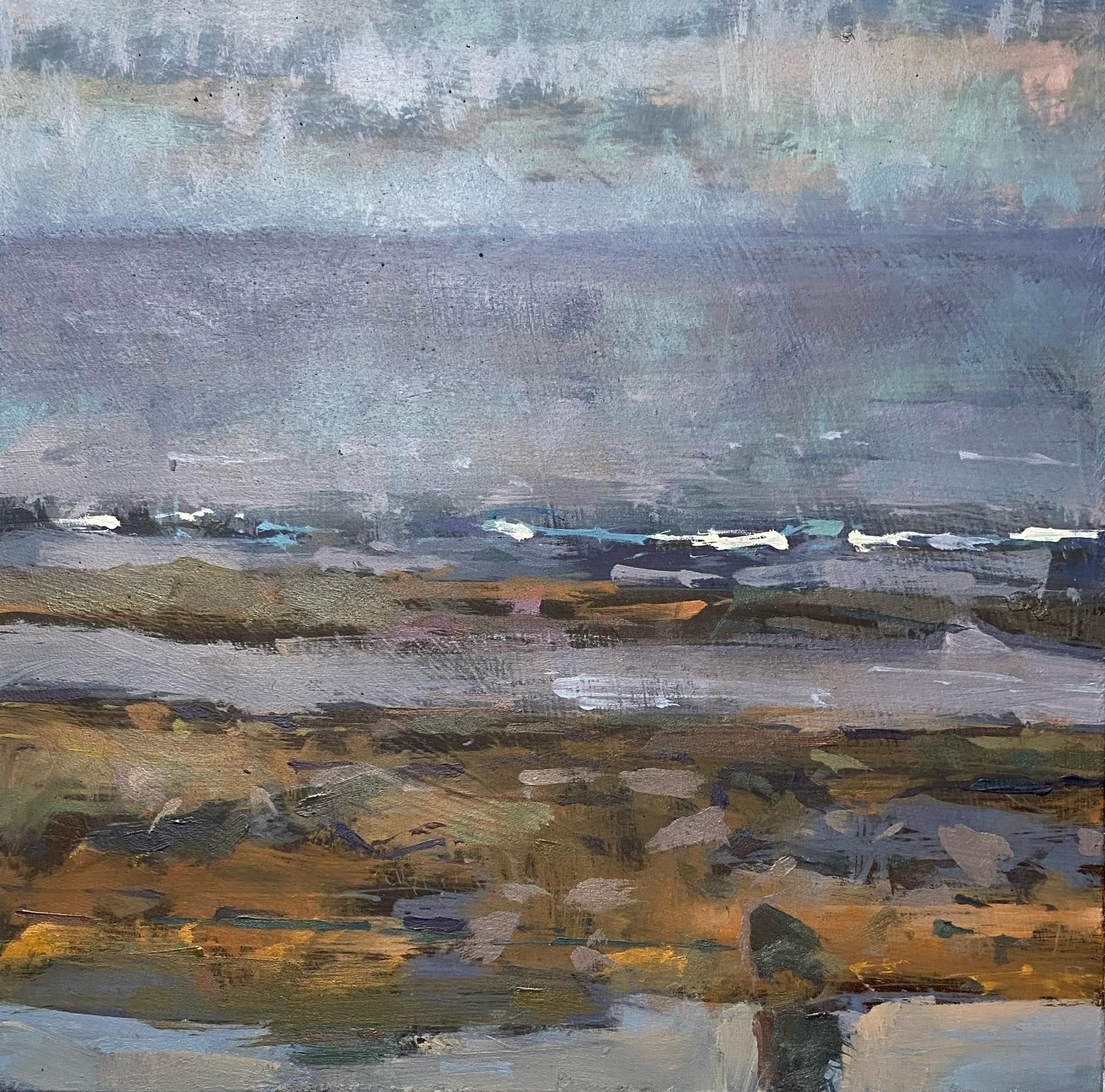 Here’s one of the series of paintings I made in Cellerdyke last week, it was a stunning spot.