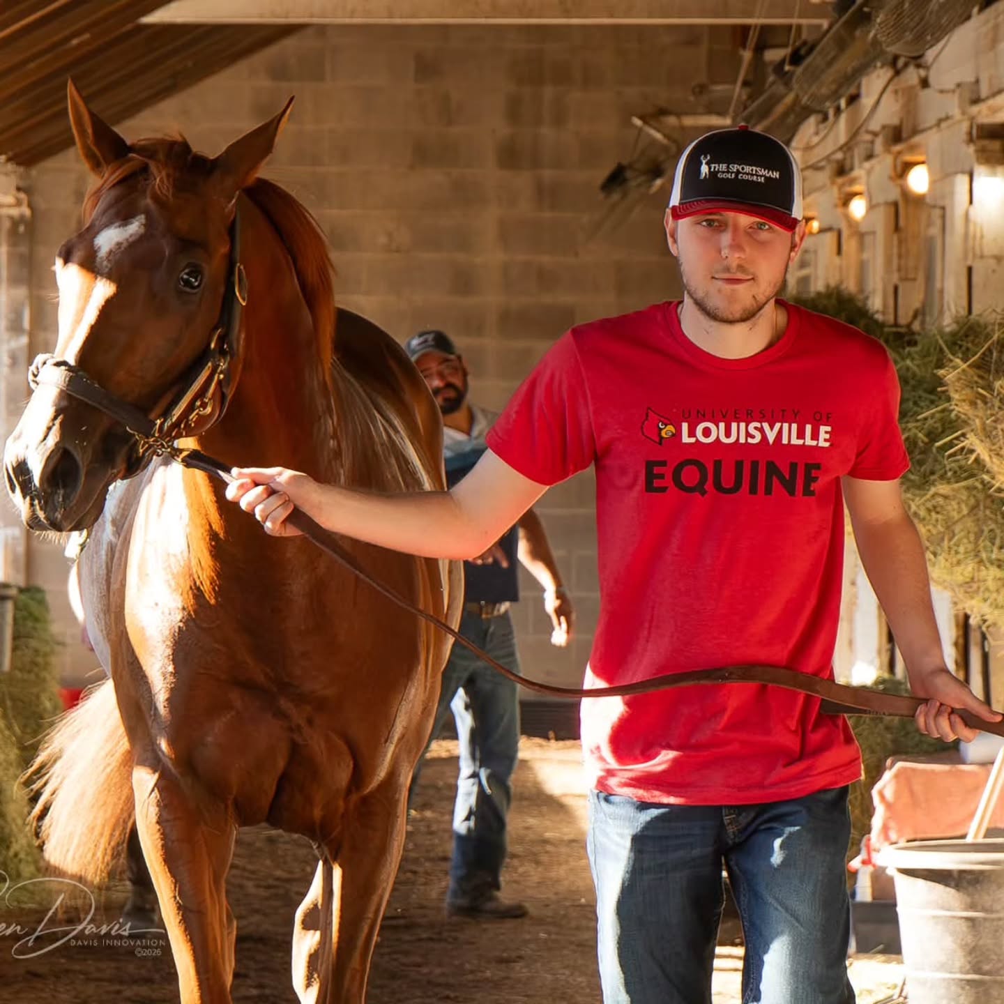 Welcome to the barn Connor! A recent graduate of UofL Equine Business program, he is learning how to handle horses for the first time. He'll be in Saratoga with our guy Noah (currently in the UofL program). Here's to the next generation of horsemen!!
