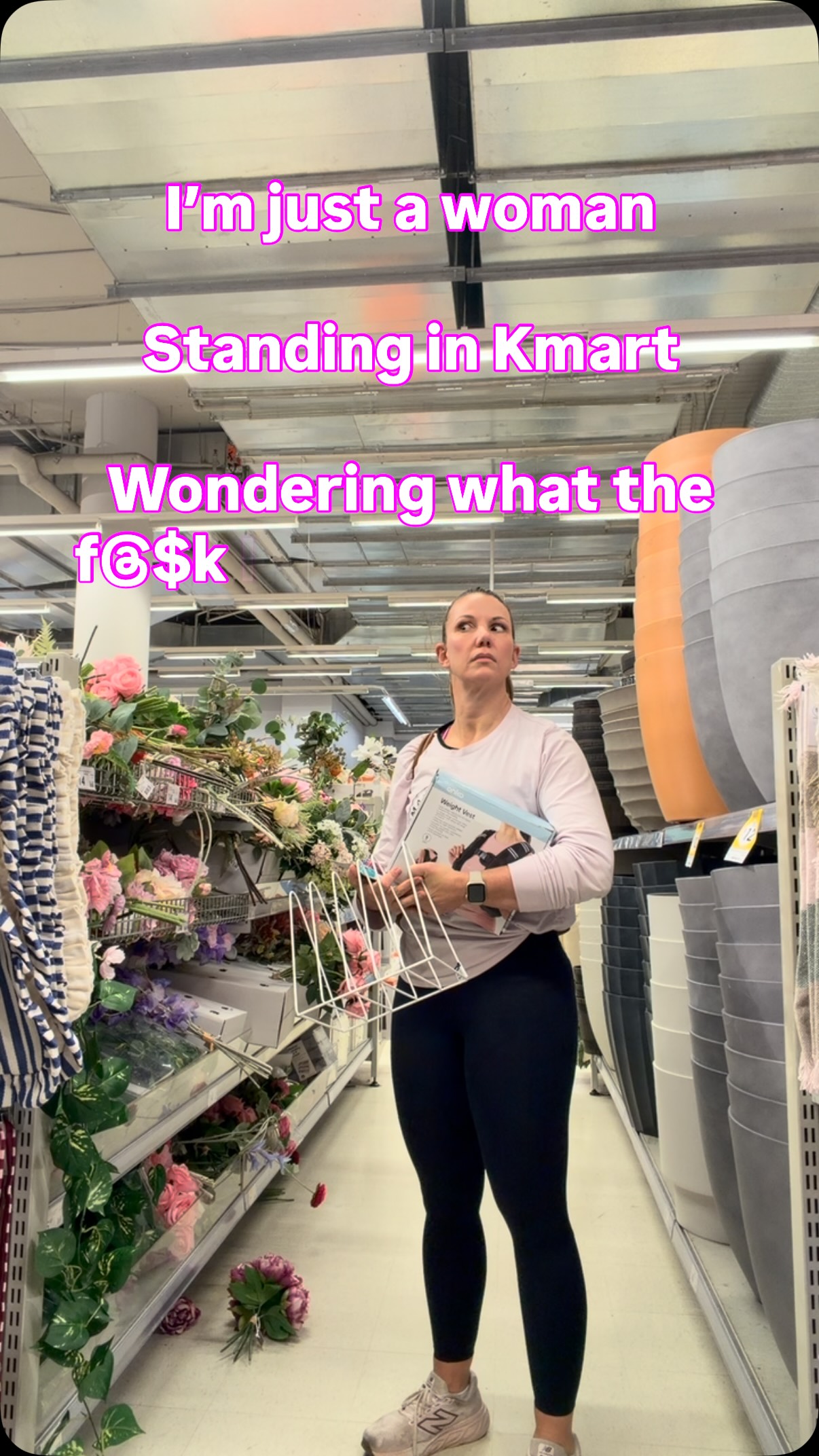 And knowing 💯 I’ll remember as soon as I leave 🙄🫠
Yes, that’s a weighted vest, a file organizer, some whiteboard markers and a bunch of fake flowers.
And no, none of those things are what I came in for
I also recently went into a chemist to get my script for HRT filled, forgot why I was there and came home with a mascara 🤯
Tell me your best menopausal brain fog moment!
#menopause #brainfog #menopausebrain #fitnessover40