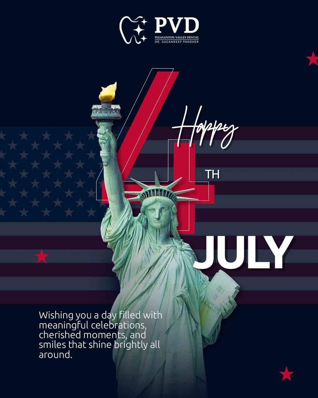 Celebrate Freedom with a Bright Smile!
Happy 4th of July!✨
#4thofjuly #dentist #pleasanton #dentalclinic
