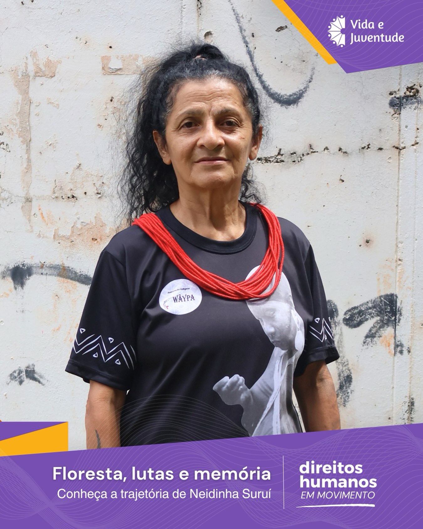 🌿 Há mais de cinco décadas, Neidinha Suruí dedica sua vida à defesa dos povos indígenas, das comunidades tradicionais e da floresta amazônica.
Sua trajetória é marcada pela resistência às invasões territoriais, ao avanço da exploração ilegal dos recursos naturais e às diversas formas de violência que atingem populações da Amazônia.
Na série Direitos Humanos em Movimento, compartilhamos a história de uma mulher cuja vida se entrelaça com a defesa da floresta, dos territórios e dos direitos dos povos da Amazônia.
📖 Acesse a matéria completa em nosso site. Link na bio!
#amazônia #neidinhasuruí #direitoshumanos #povosindigenas #meioambiente