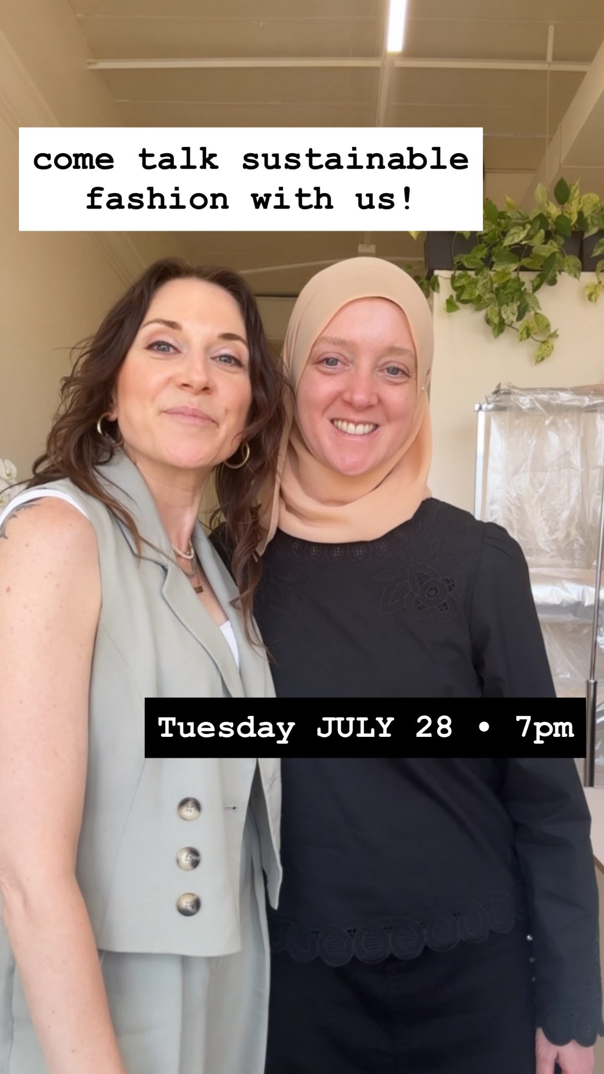 Come be part of the conversation 💃🌎
Tuesday, July 28th at 7pm - Sarene from Tad More Tailoring and I are teaming up with Downers Grove’s Greener Grove for their first event bringing in voices from the fashion world.
We’re talking sustainable fashion - the real impact fast fashion has on the planet, and what you can actually do about it.
Plus tangible tips for making your own closet more sustainable. What to think about when you’re shopping. How to get dressed every day with more intention.
It’s going to be a great one. Come join us!
Thank you @dg_greenergrove for the invite - these are the rooms that fuel our passion, can’t wait! 🌿