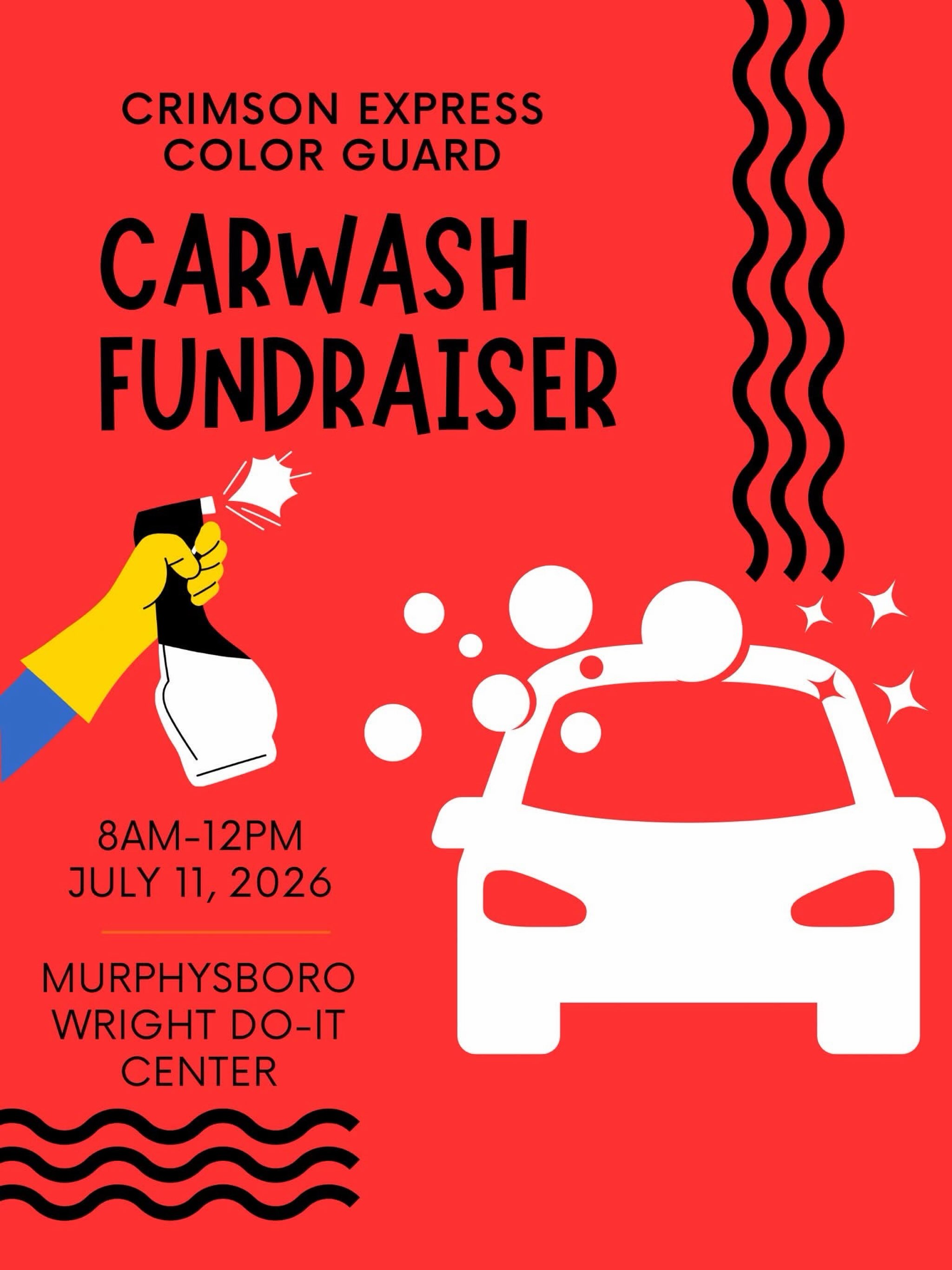 Itβs car wash time! The CE Color Guards last fundraiser of the summer! July 11th, from 8AM-noon, at the Murphysboro Wright Do-It Center. Weβll see you there! ππ§½