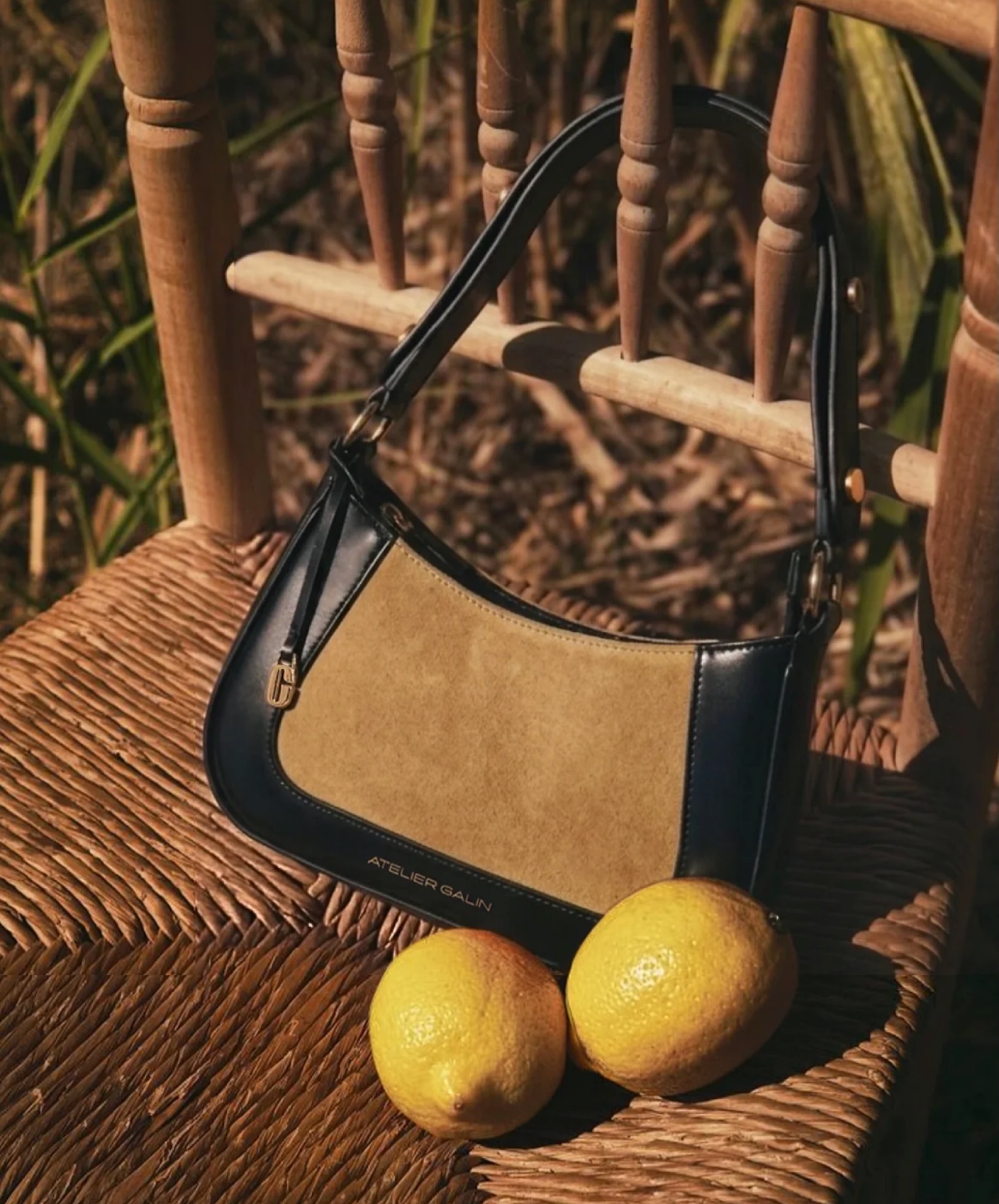 Still life in suede, fruit and afternoon light.