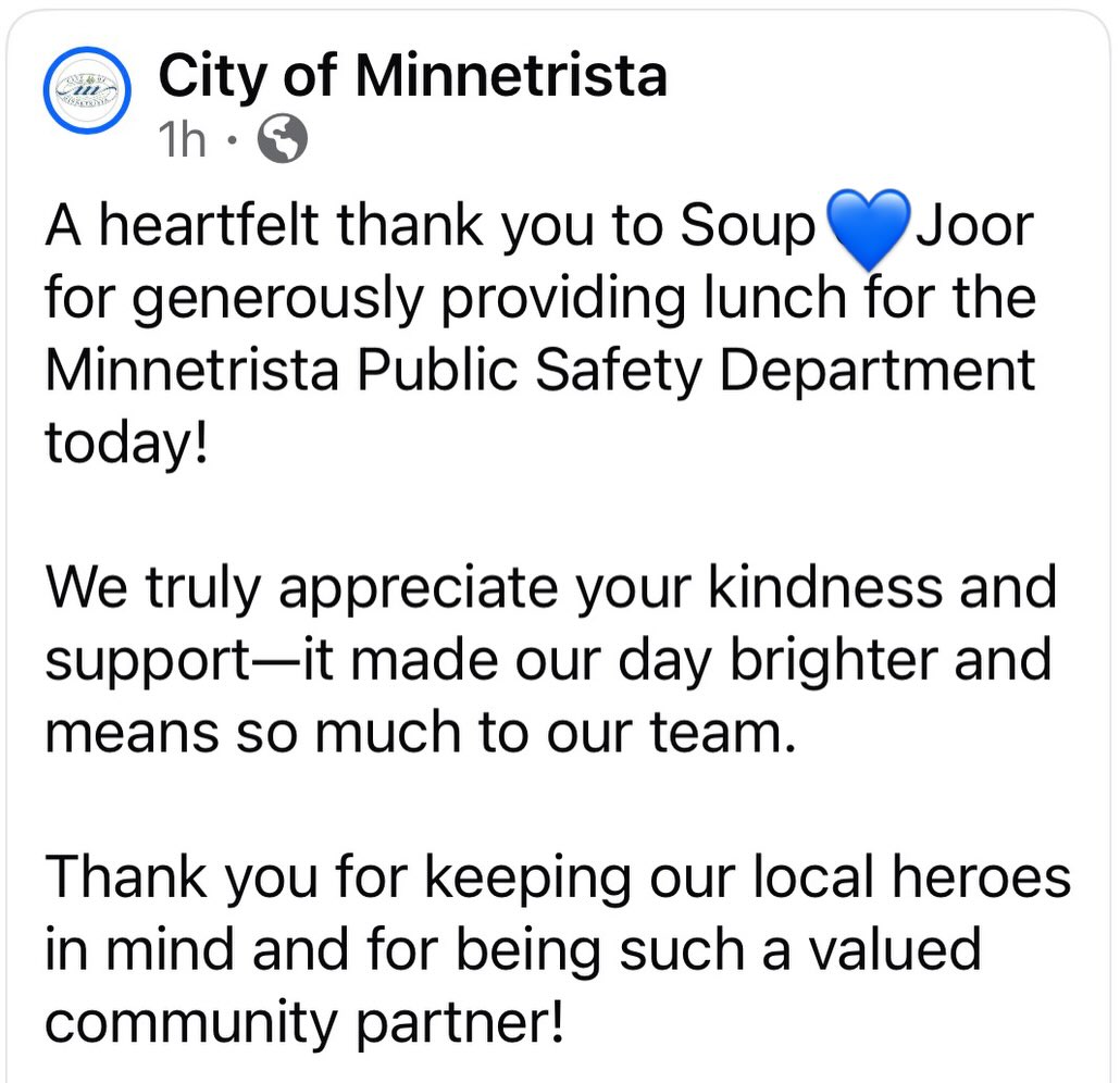 Thank you for protecting us! 💙 #police #lawenforcement #lunch #local #catering