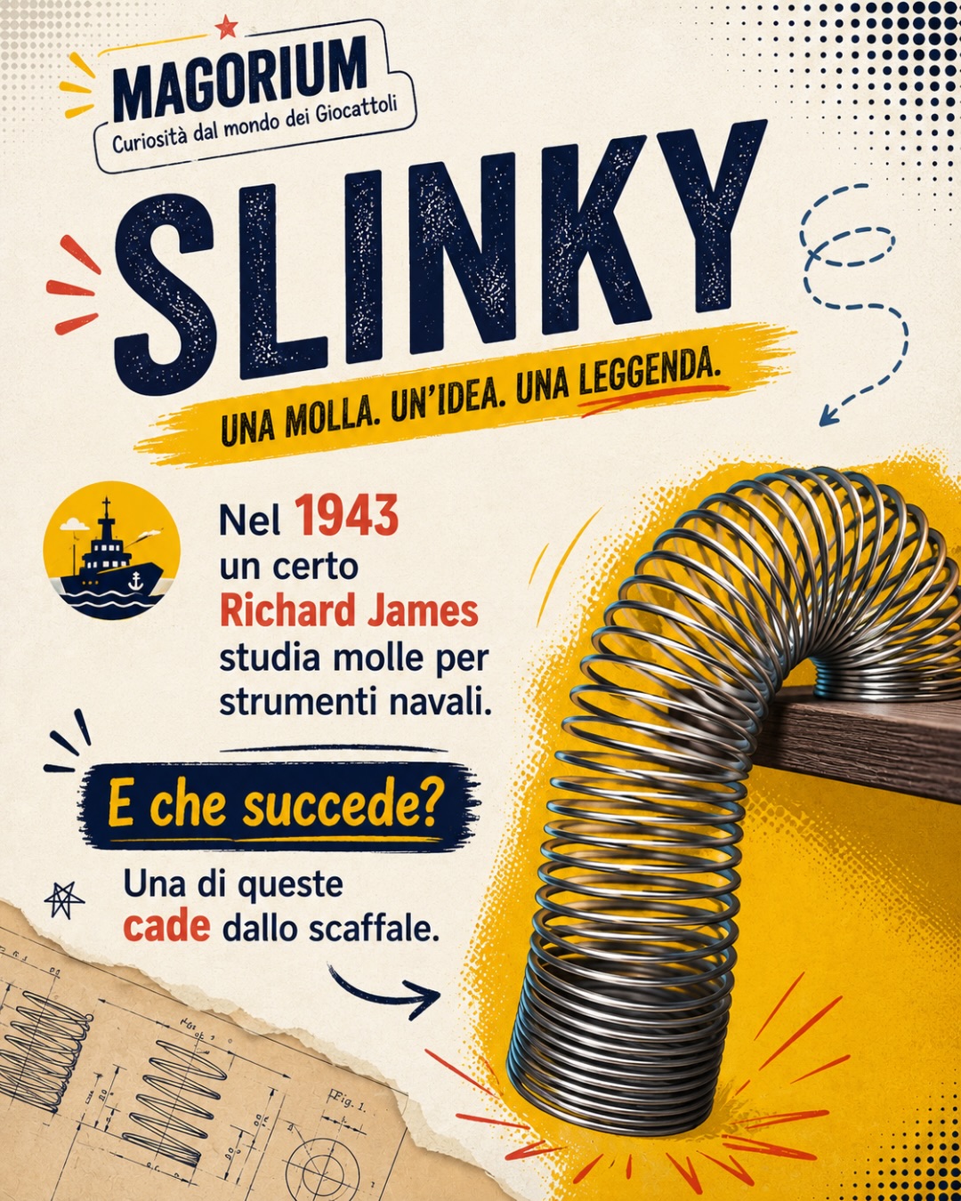 Non mi dire che non la conosci…ma la sua storia la sapevi?
Buon weekend dalla Bottega dei Giocattoli di Magorium 😎
-
#slinky #magoriumgiocattoli #curiosita #storie #giocattoli
-
-
Credits:
I frammenti video di Slinky in azione provengono da:
TikTok-Instagram .
Il frammento del film da “Tempi Moderni” di e con Charlie Chaplin presente su YouTube