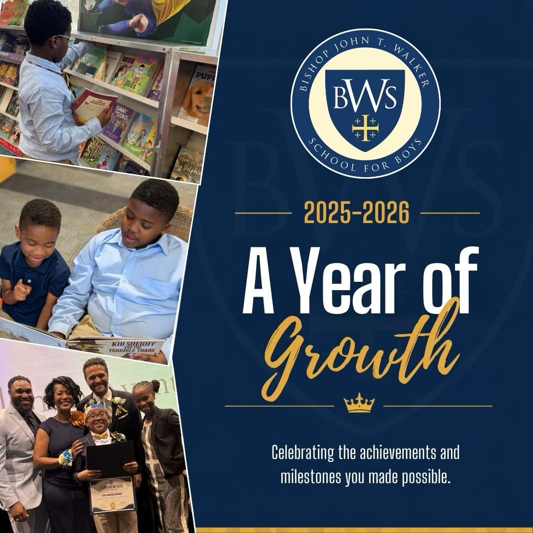 Every milestone tells a story of growth.
This year, our students reached incredible milestones—from every kindergartener finishing the year reading to successful placements at outstanding middle schools.
None of it happens without supporters like you. As our fiscal year comes to a close, there’s still time to make a difference. Your gift helps ensure the next generation of Bishop Walker boys has the same opportunities to learn, grow, and lead.
Help us finish the year strong by making your gift through the link in our bio✨