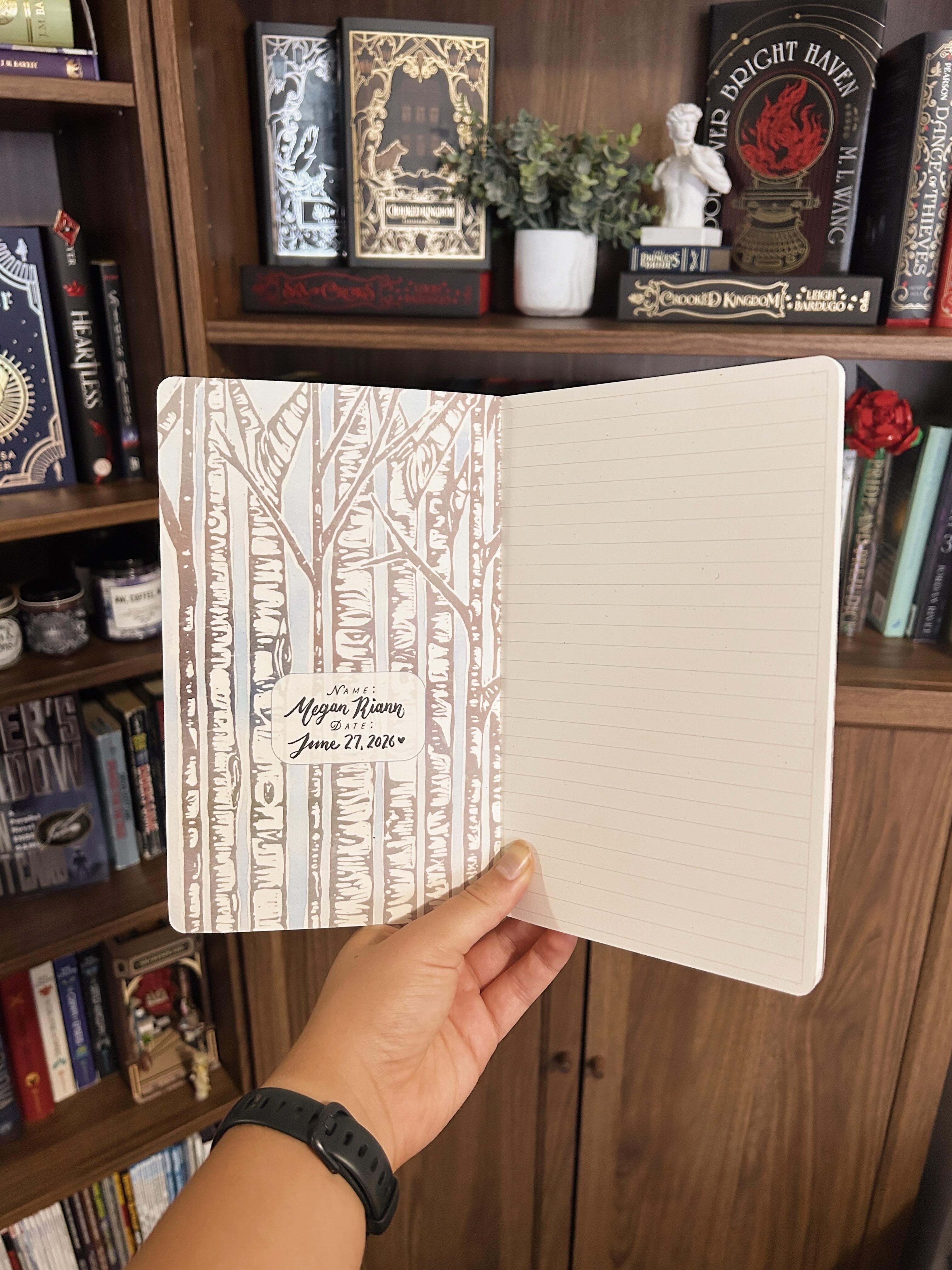 😅 Confession:
I accidentally tore the back cover of this beautiful notebook. In the past, I would have felt annoyed, bothered, disappointed…
But now it makes me smile.
A notebook is meant to be wrecked. Ripped, scribbled, crossed out, lived in.
It feels like a fitting start to a new adventure.
Because yes, this notebook will be home to a whole new story. Perhaps the secret project I teased in my pinned post 😉
I bought this at @bigmittenlinocuts’s wonderful display at a local art festival. It was—is—just perfect. 🩵
Hi, I’m Megan Riann! I’m an agented author on submission with a YA fake dating romance. I love talking books—including how they’re made! Nice to meet ya :)
#bookstagram #notebook #writerlife #amwriting #yabooks journal, new notebook, storytelling, young adult fiction, aspiring author, bookshelf