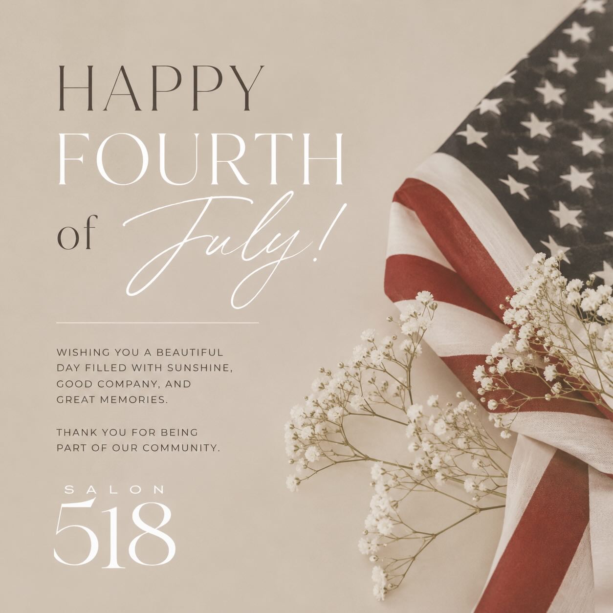 Happy 4th of July to all!!
“#fourthofjulyweekend #usa🇺🇸 #summer #beach #hairsalon