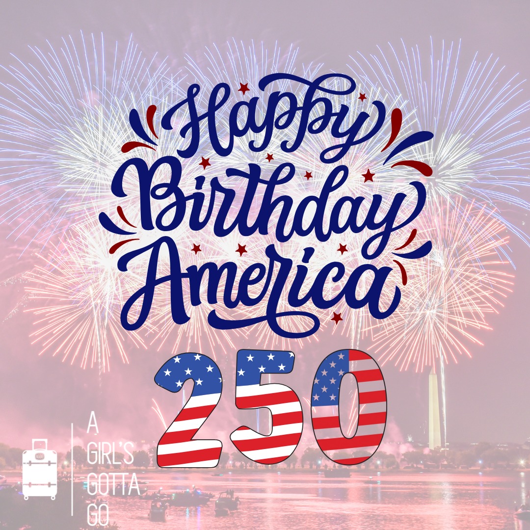 🇺🇸✨ Happy 250th Birthday, America! ✨🇺🇸
Today, we celebrate 250 years of history, freedom, and the incredible places that make our country so special, from coast to coast.
Happy Independence Day from all of us at A Girl's Gotta Go! ❤️🤍💙
#TravelInStyle #TKO #America250 #HappyBirthdayAmerica #FourthOfJuly #AGirlsGottaGo #SeeAmerica