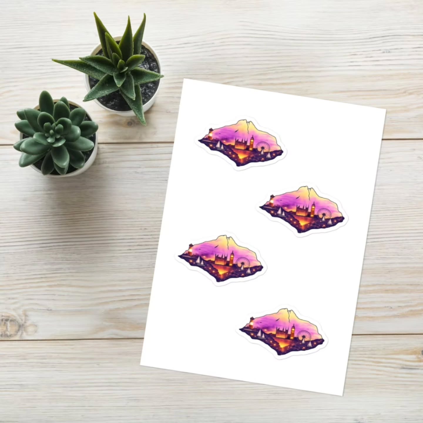 *BACK IN STOCK!*
Our Isle of Wight themed sticker sheet which includes 4, one of a kind, high quality glossy stickers is now back in stock on our website.