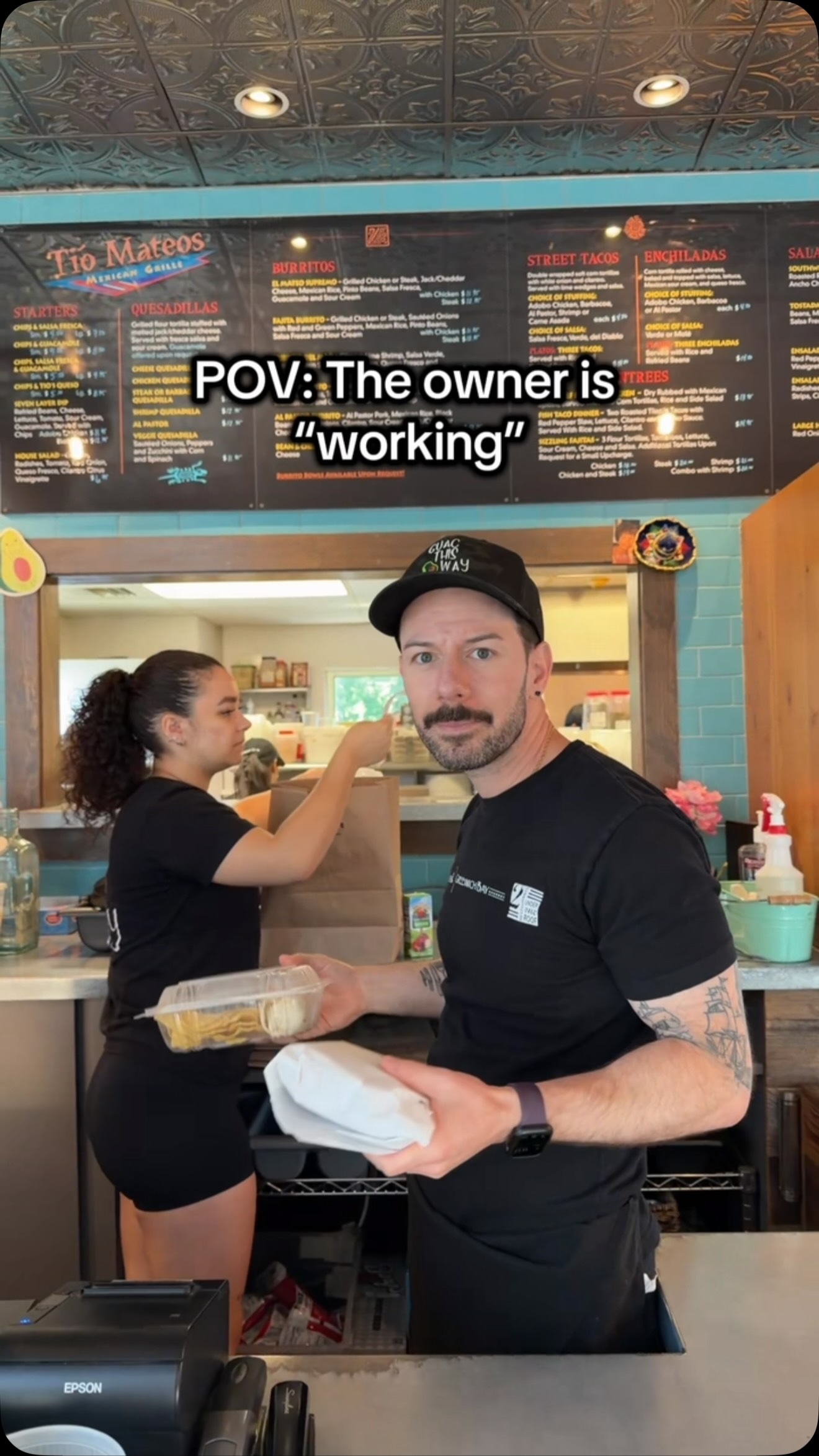 Always in the way 🙄
#RestaurantLife #SmallBusinessHumor #WorkHumor #fyp #ServerLife