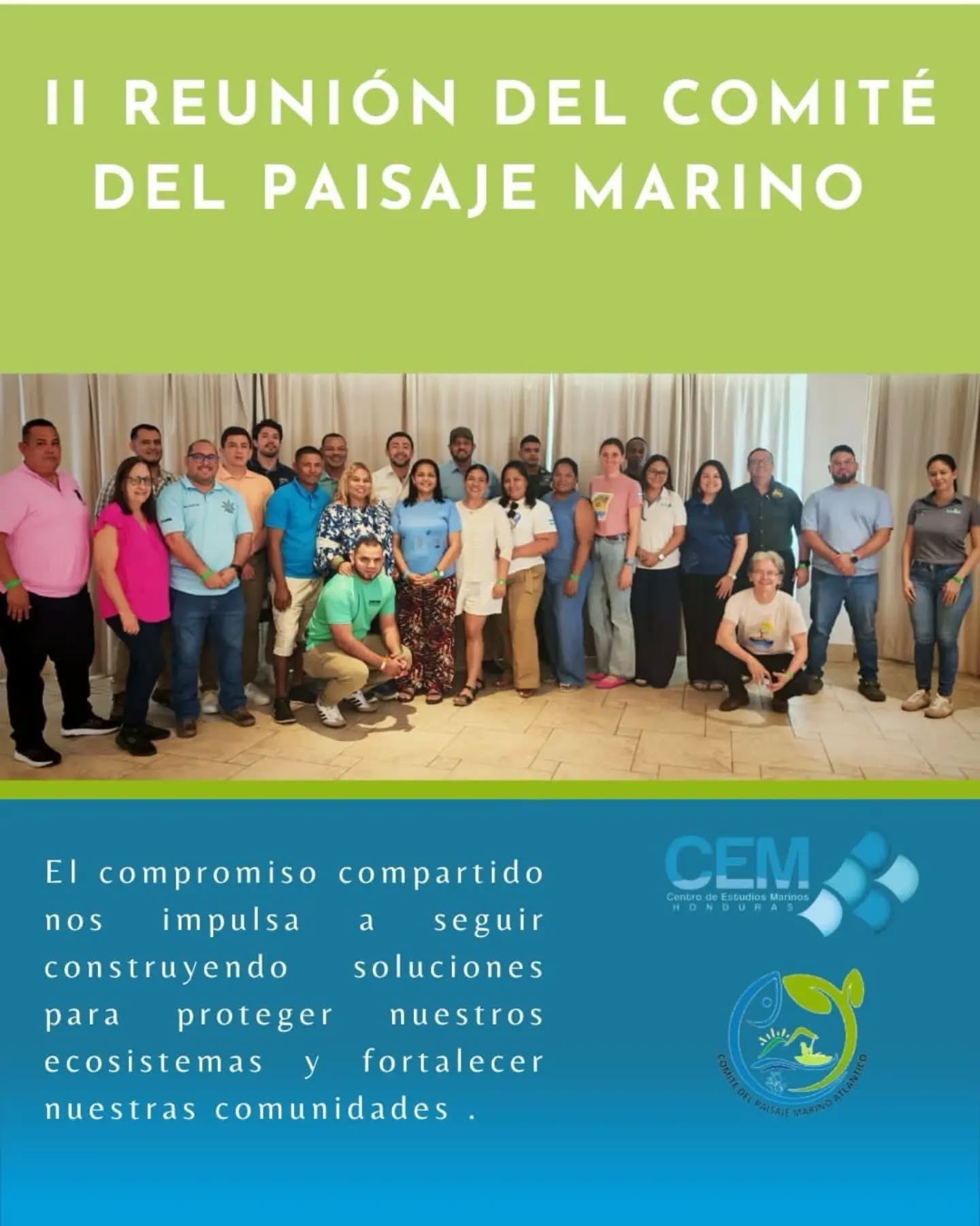El pasado 26 y 27 de junio realizamos la II reunión del Comité del Paisaje Marino, un espacio de coordinación entre las organizaciones que trabajan por la conservación y el manejo sostenible de los recursos marino-costeros. 🌊🐟🫱🏽🫲🏾
Durante la jornada, dimos seguimiento a las acciones impulsadas en el territorio para fortalecer el esfuerzo colectivo en favor de nuestras comunidades y ecosistemas. 🌱🌎
Asimismo, compartimos los avances del Paisaje Marino y discutimos temas de interés colectivo, dando pasos importantes para seguir fortaleciendo esta alianza. 📋✨
#PaisajeMarino #AlinzasporLaConservacion #conservacionMarina #CEM