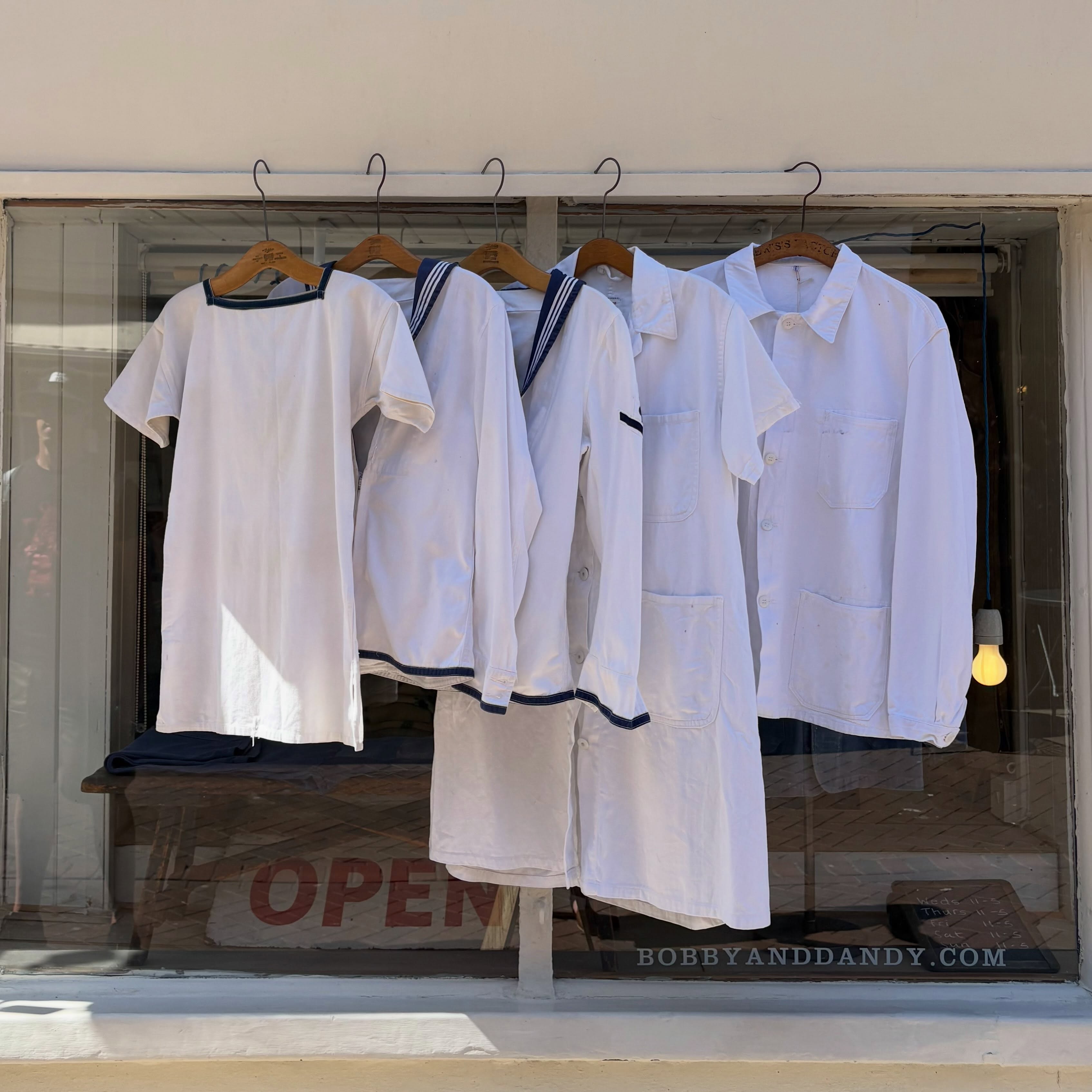 All hands on deck! ⚓️ The perfect day to stroll through the Old Town and explore our fresh Summer- ready selection, including vintage naval shirts and workwear pieces.
Come say hello and enjoy the Hastings sunshine while you shop!
bobbyanddandy.co.uk
#vintageworkwear #sailorstyle #truevintage #vintagefinds #vintageclothing