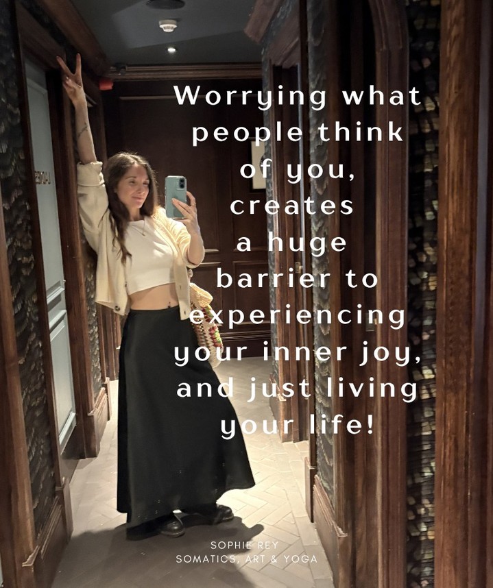 Worrying what others think of you creates a huge barrier to experiencing and expressing your own inner joy.
Yet we do it so much!
And there are many ways this can show up, but perhaps you choose not to wear that gorgeous, vibrant outfit that makes you feel joyful, because it's too 'out there', or you don't want to be in the photo with your friends because you feel 'ugly' next to them.
When you feel self-conscious, whether it's about how you look, or your personality, it's just easier to cancel the plans, not go out, and definitely not wear anything that will make you stand out.
Hands up if this resonates in some way?
When you get the feeling that people are looking at you and judging you, there's a familiar sensation of dread in the pit of your stomach, burning heat across your face and wanting to shrink away.
This feeling often comes from a lack of safety...
It doesn't feel safe to be in my body.
It doesn't feel safe to be seen. Or heard.
And it is safer, to be quiet and hide. Your body is trying to protect you by checking out.
This is why a core pillar of my work is about embracing who you are and working with your nervous system slowly, to rebuild the foundations it needs, to move out of the 'unsafe' and into "it feels ok to be me and express joy through my body".
And no, you don't need to be loud or 'out there', to express your joy either.
You don't need to share it, to prove it!
But Imagine not needing to look outside of yourself for validation, joy or pleasure, but knowing that it comes from within, and that it's possible to access that when your body no longer feels the threat of what others think!
We explore how to embrace yourself and connect to your own joy in the 10 week Embody Your Joy container, designed for anxious, sensitive women in their 30s and 40s.
If this sounds like the shift your body has been craving, comment ✨JOY✨ and I'll send you the details!
Or you can book a free call so we an have a no strings attached chat!
https://www.sophiereyyoga.co.uk/groupcoaching
☀️ 🌱