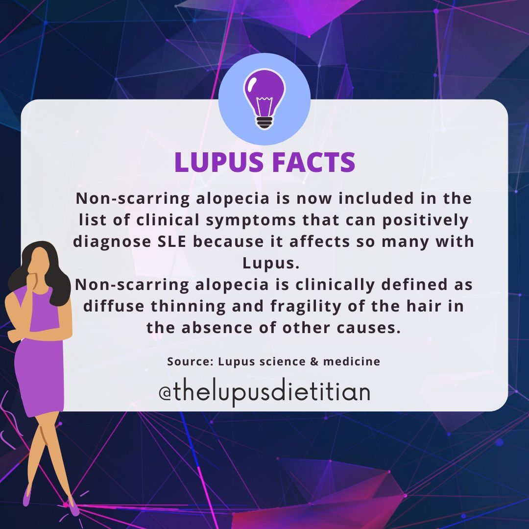 Did you know that hair loss is now officially recognized as a diagnostic criterion for Lupus? ๐
Let's talk about it, because this is such an important update for our community! ๐ฃ๏ธ
Non-scarring alopecia has been added to the clinical checklist that doctors use to positively diagnose Systemic Lupus Erythematosus (SLE) โ
โ and this was determined in the latest Systemic Lupus International Collaborating Clinics (SLICC) classification criteria! So many of us have experienced our hair thinning or becoming more fragile, and for years it felt like just another invisible symptom that got brushed aside. ๐
So what exactly IS non-scarring alopecia? ๐ค Clinically, it's defined as diffuse thinning and increased fragility of the hair โ meaning your hair doesn't fall out in one spot, but rather becomes noticeably thinner all over and breaks more easily. The key distinction is that it happens in the absence of other causes โ so your doctor rules out things like thyroid issues or iron deficiency first. ๐
Unlike scarring alopecia, this type does not permanently damage the hair follicle, which means regrowth IS possible, especially with proper disease management. ๐ฑโจ That's genuinely hopeful news!
If you've been quietly losing handfuls of hair in the shower or noticing your ponytail getting thinner ๐ชฎ, PLEASE bring it up with your rheumatologist. You are not being dramatic. It is real. It is recognized. And it matters. ๐ช๐ฝ
Your symptoms deserve to be seen and validated. ๐ Drop a ๐ below if this has been part of your Lupus journey โ you are so not alone!
#LupusWarrior #LupusAwareness #Lupus #AutoimmuneDisease #LupusDiet